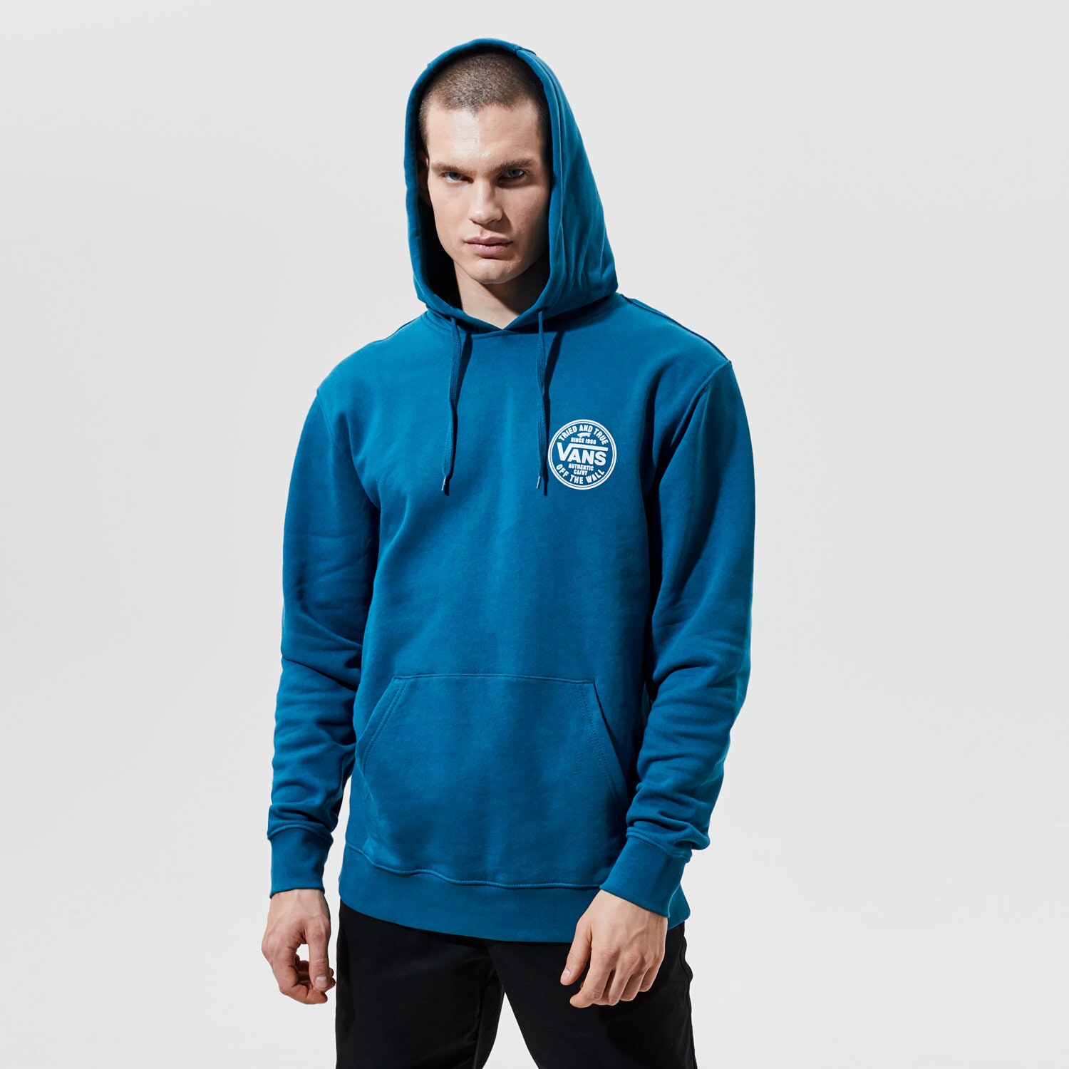 VANS HOODIE TRIED AND TRUE PO MOROCCAN BLUE Blau VN0A54AZ1QQ1 Sizeer