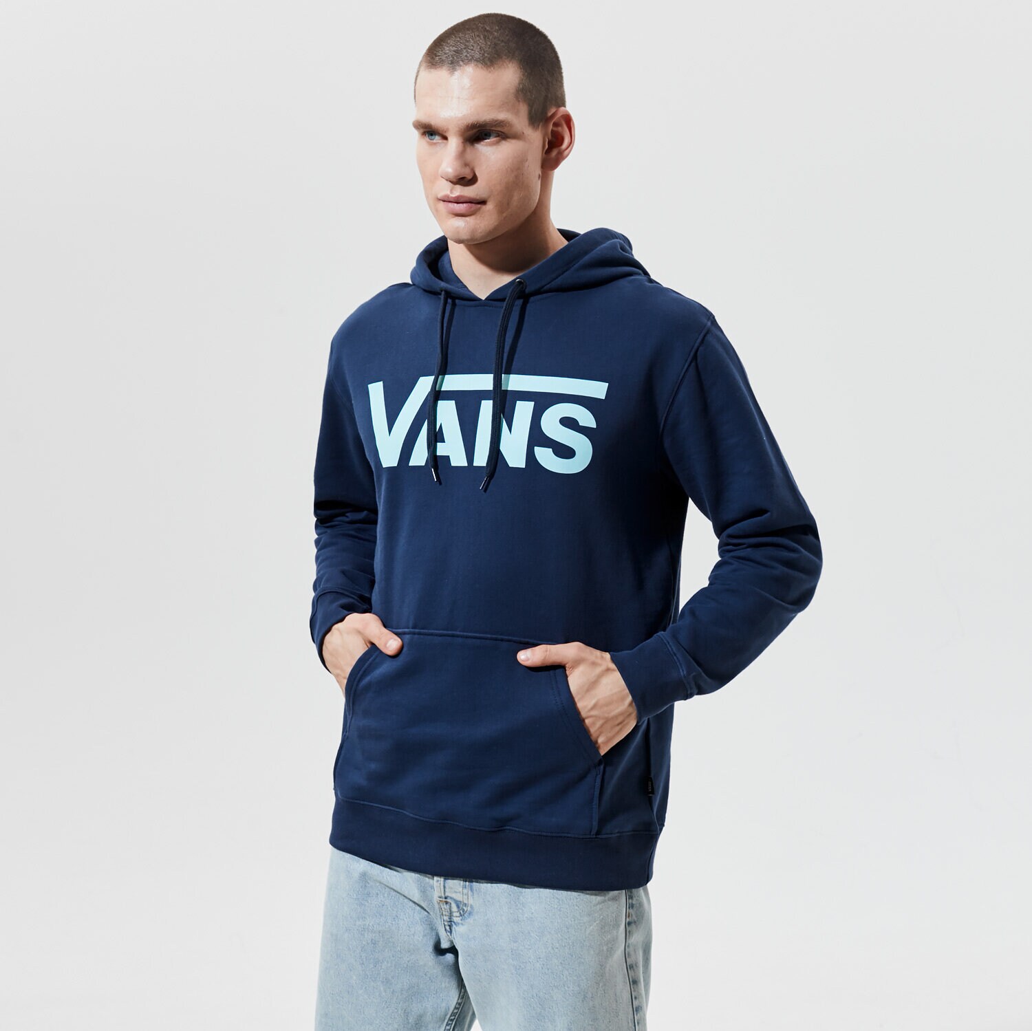Herren VANS HOODIE MN VANS CLASSIC PO HOODIE II TRAININGSANZUGS BLU VN0A456BZ561 Dunkelblau