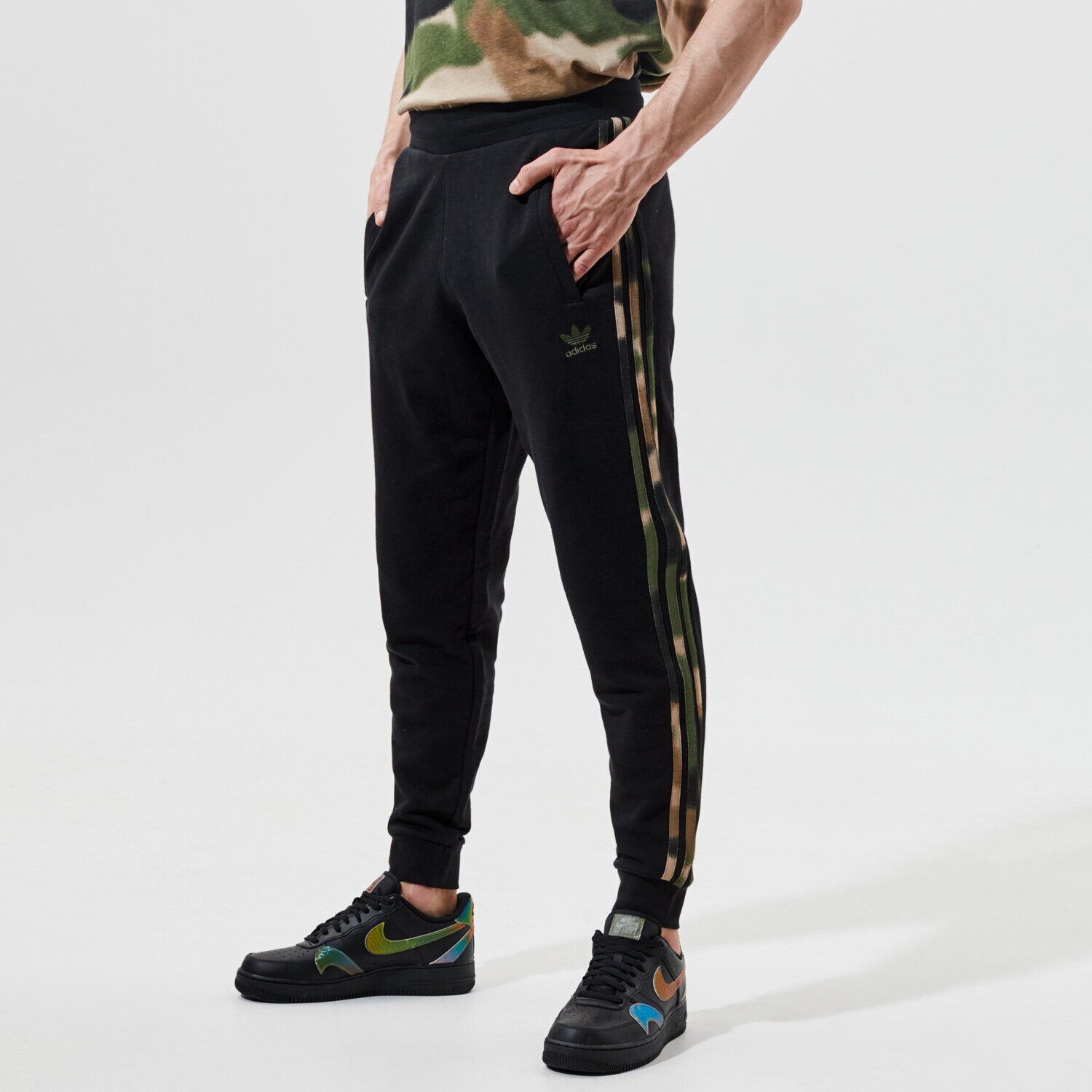 Herren Hosen ADIDAS HOSE CAMO SWEAT PANT GN1861 Schwarz