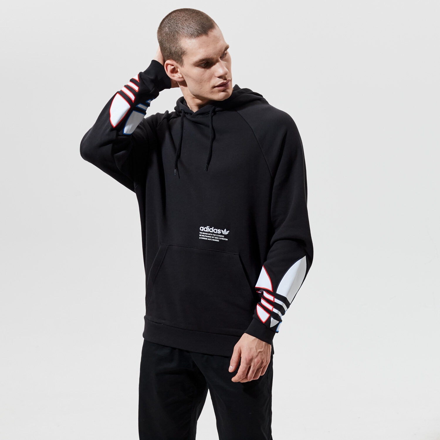 Herren ADIDAS  HOODIE TRICOL HOODY GN3570 Schwarz