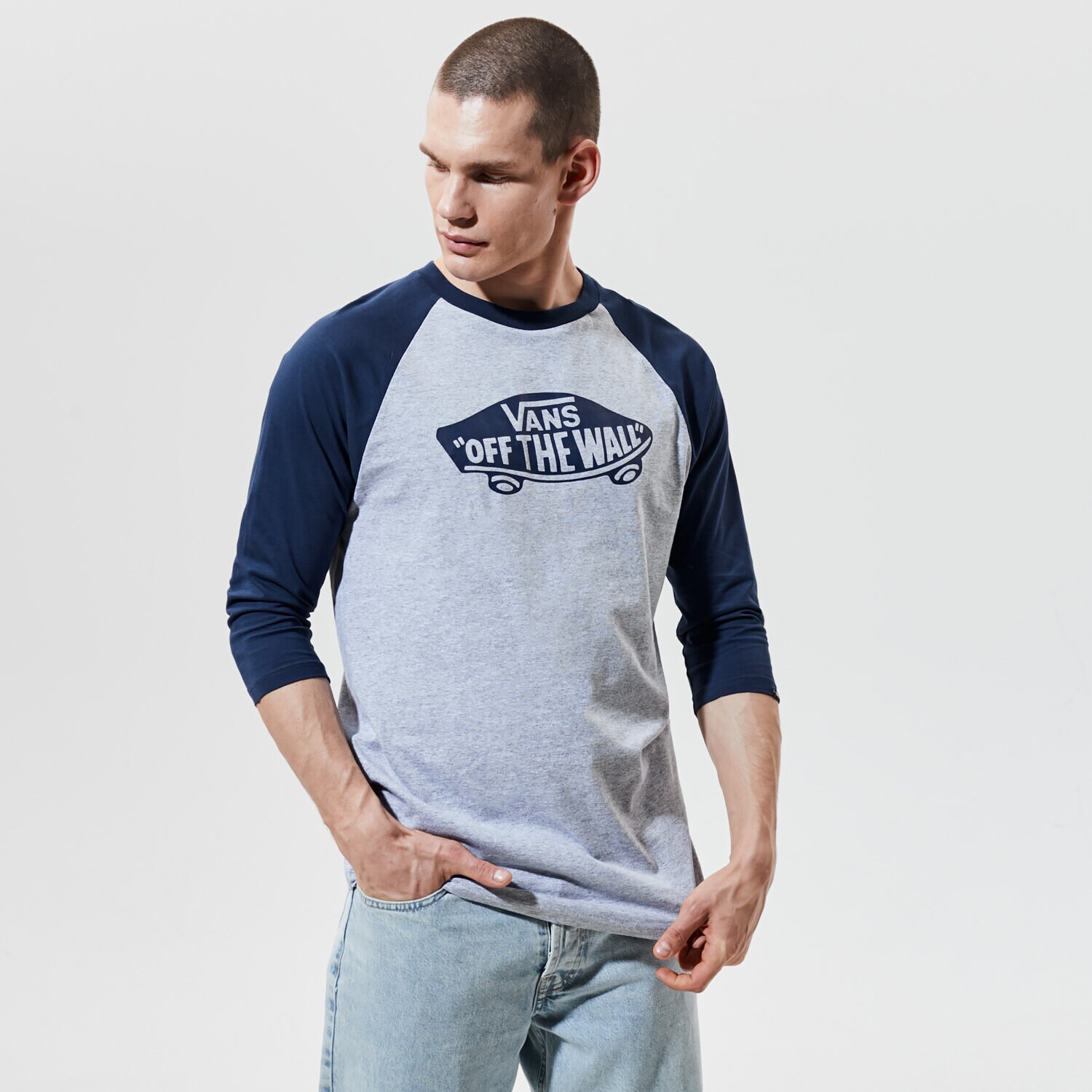 Herren T-Shirt VANS T-SHIRT MN OTW RAGLAN ATHLETIC HEATHER/TRAININGSANZUGS VN000XXMKOO1 Grau