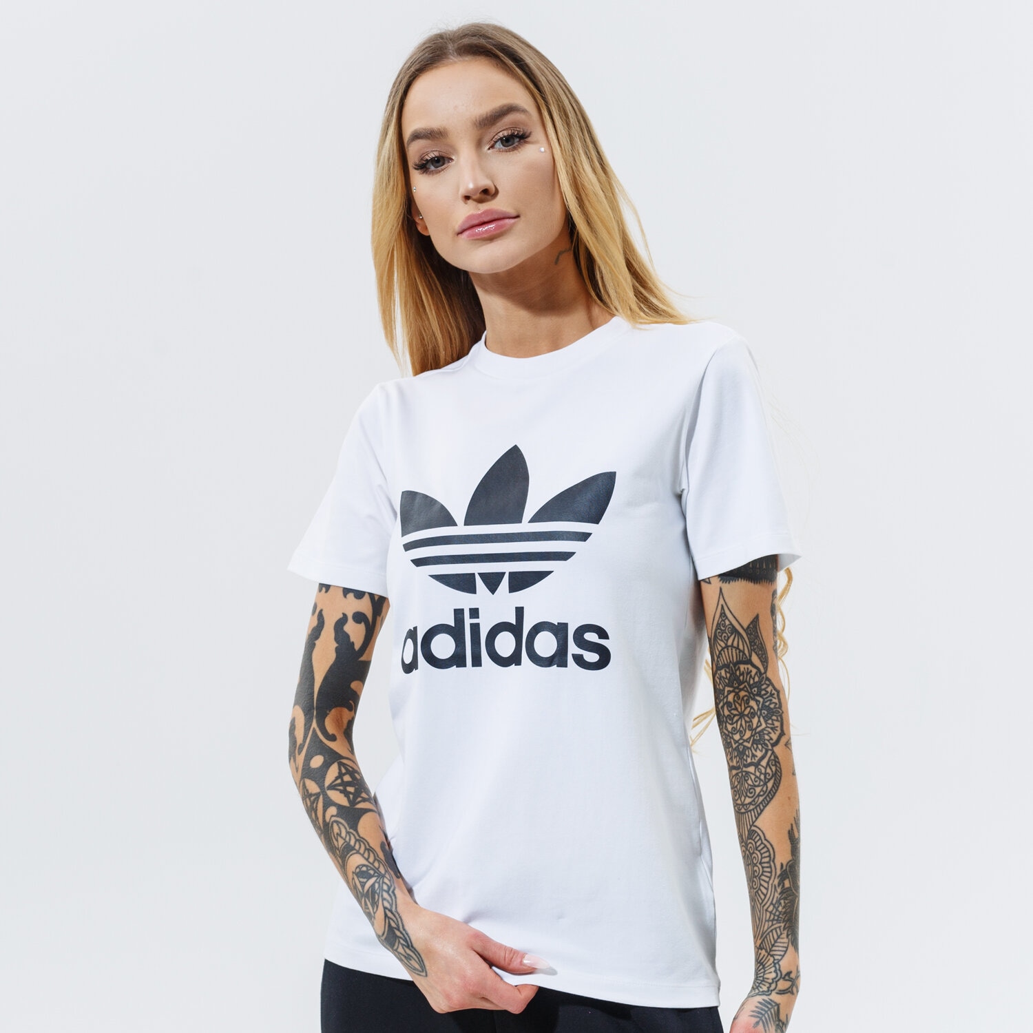 Damen T-Shirt ADIDAS T-SHIRT TREFOIL TEE GN2899 Weiß