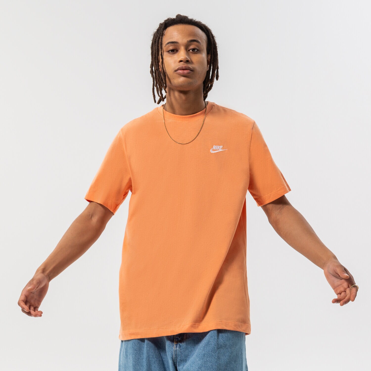 Herren T-Shirt NIKE T-SHIRT NIKE SPORTSWEAR CLUB AR4997-872 Orange