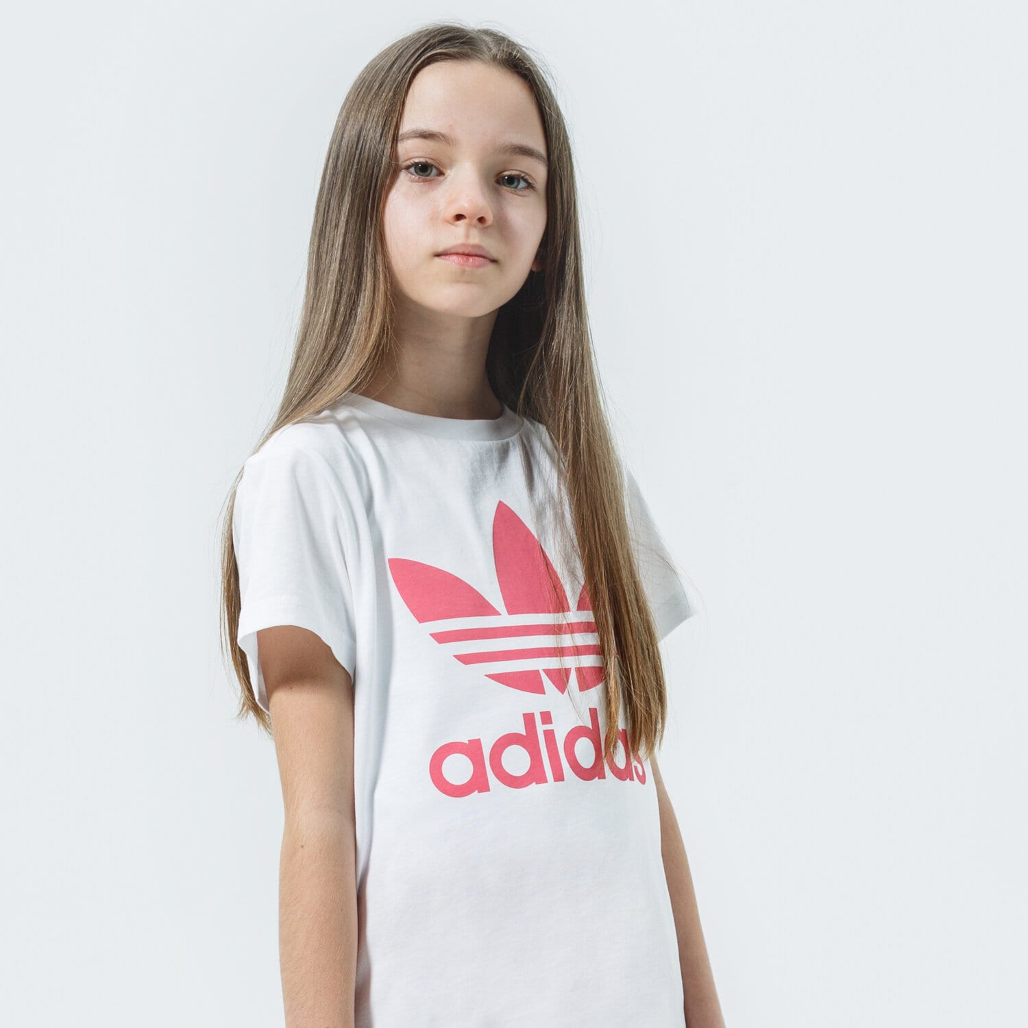 Kinder T-Shirt ADIDAS T-SHIRT TREFOIL TEE WW GN8213 Weiß