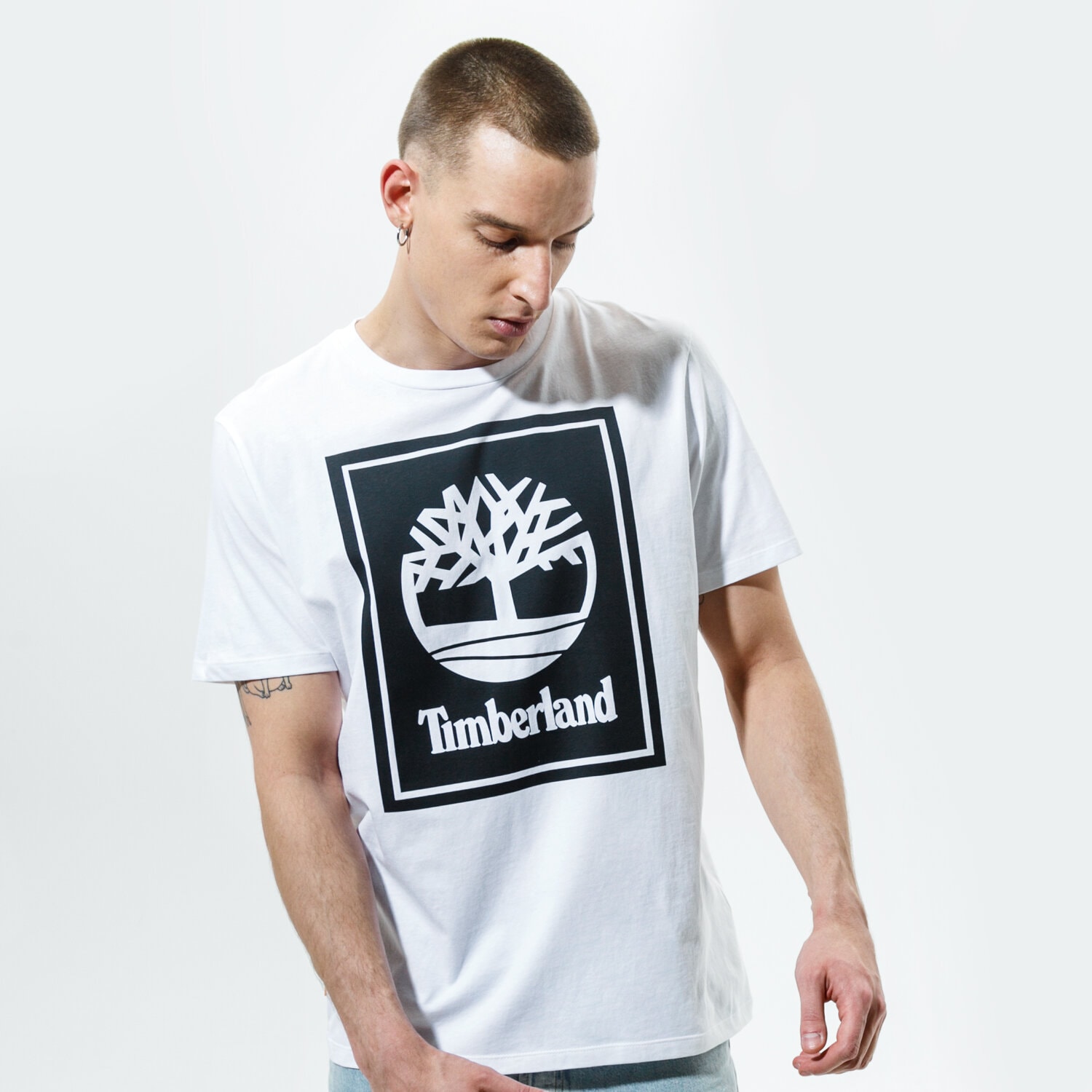 Herren T-Shirt TIMBERLAND T-SHIRT YC CORE+ STACK LOGO TEE TB0A2AJ1P541 Weiß