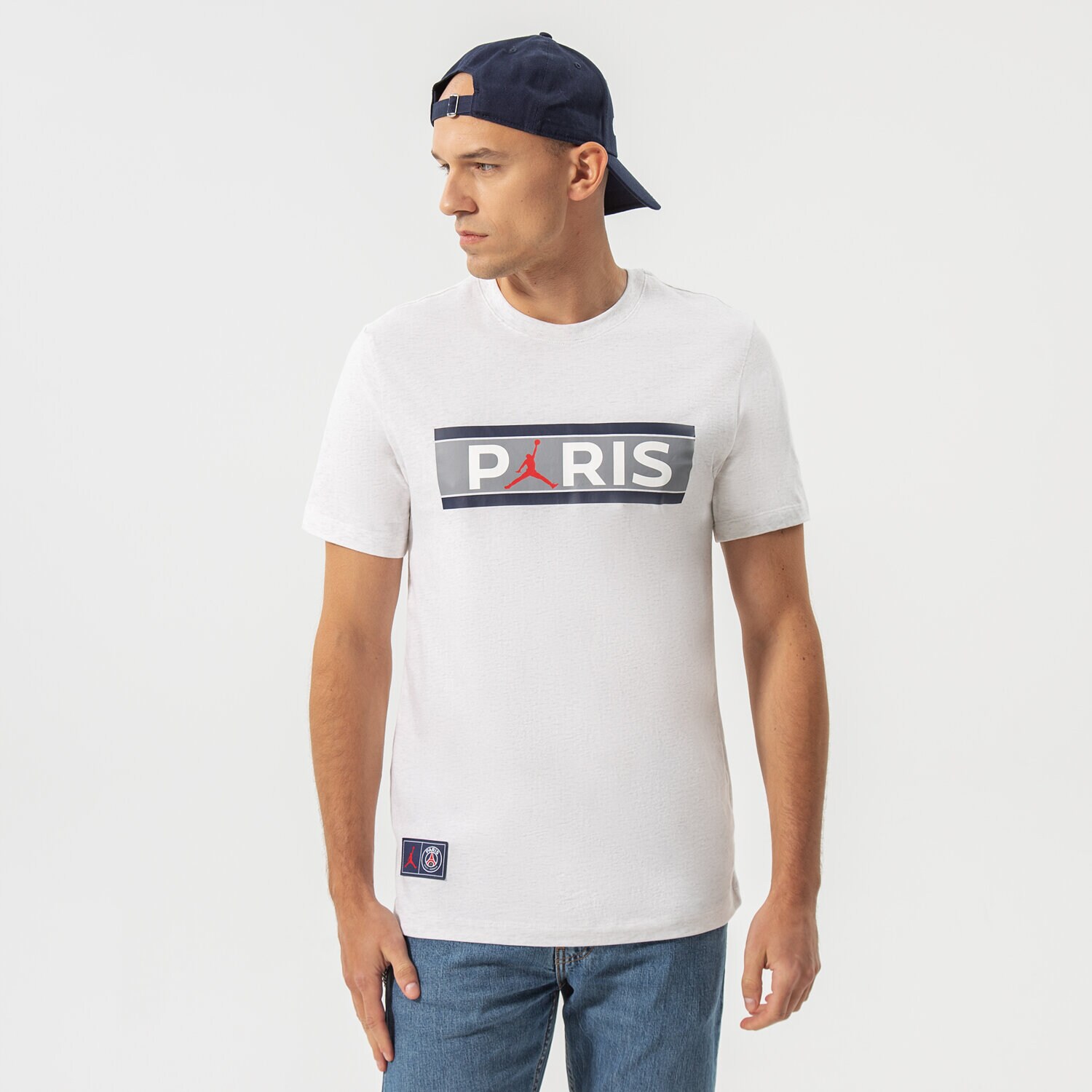 Herren T-Shirt JORDAN T-SHIRT PARIS SAINT-GERMAIN WORDMARK DB6510-051 Weiß