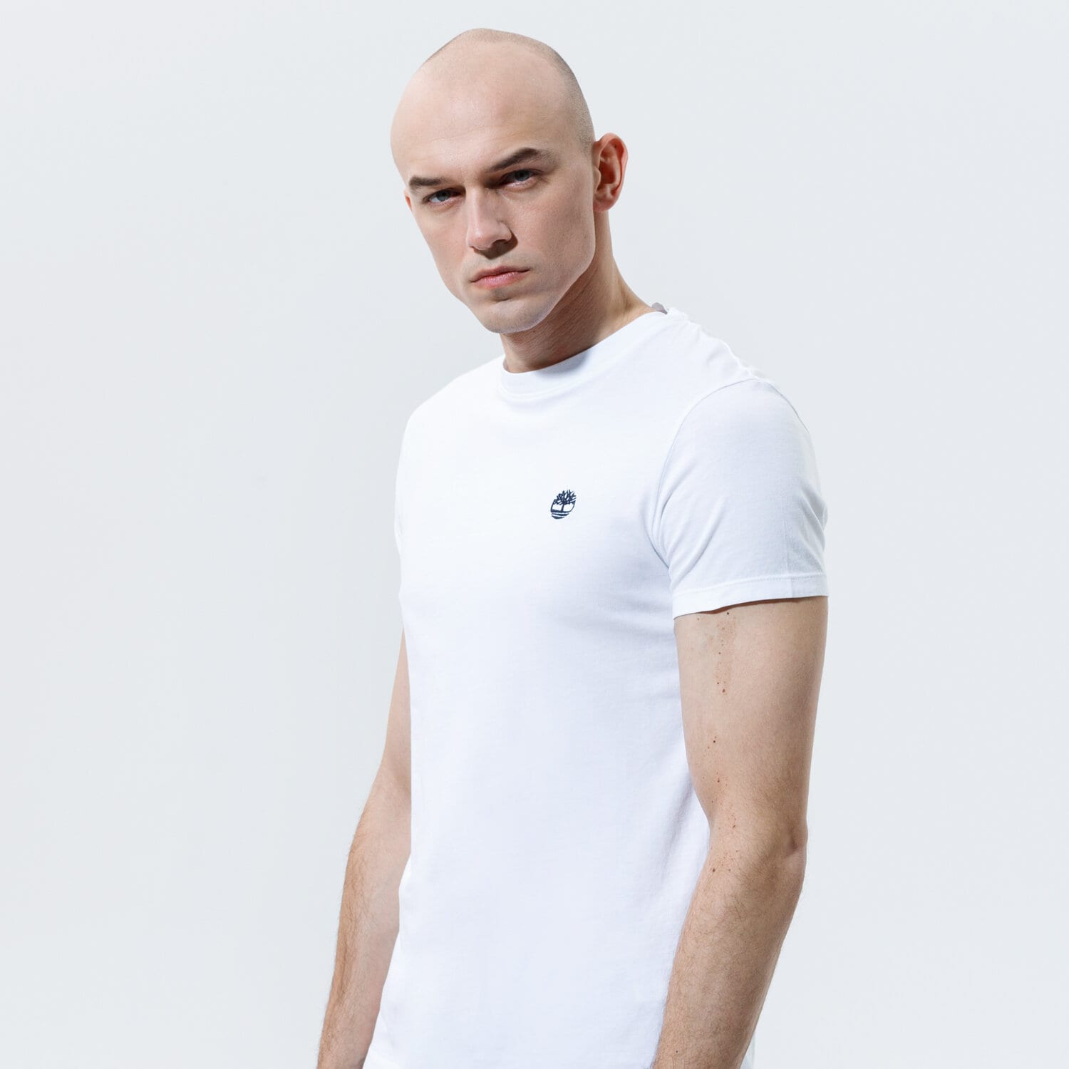 Herren T-Shirt TIMBERLAND T-SHIRT SS DUNSTAN JERSEY CREW TEE SLIM TB0A2BPR1001 Weiß