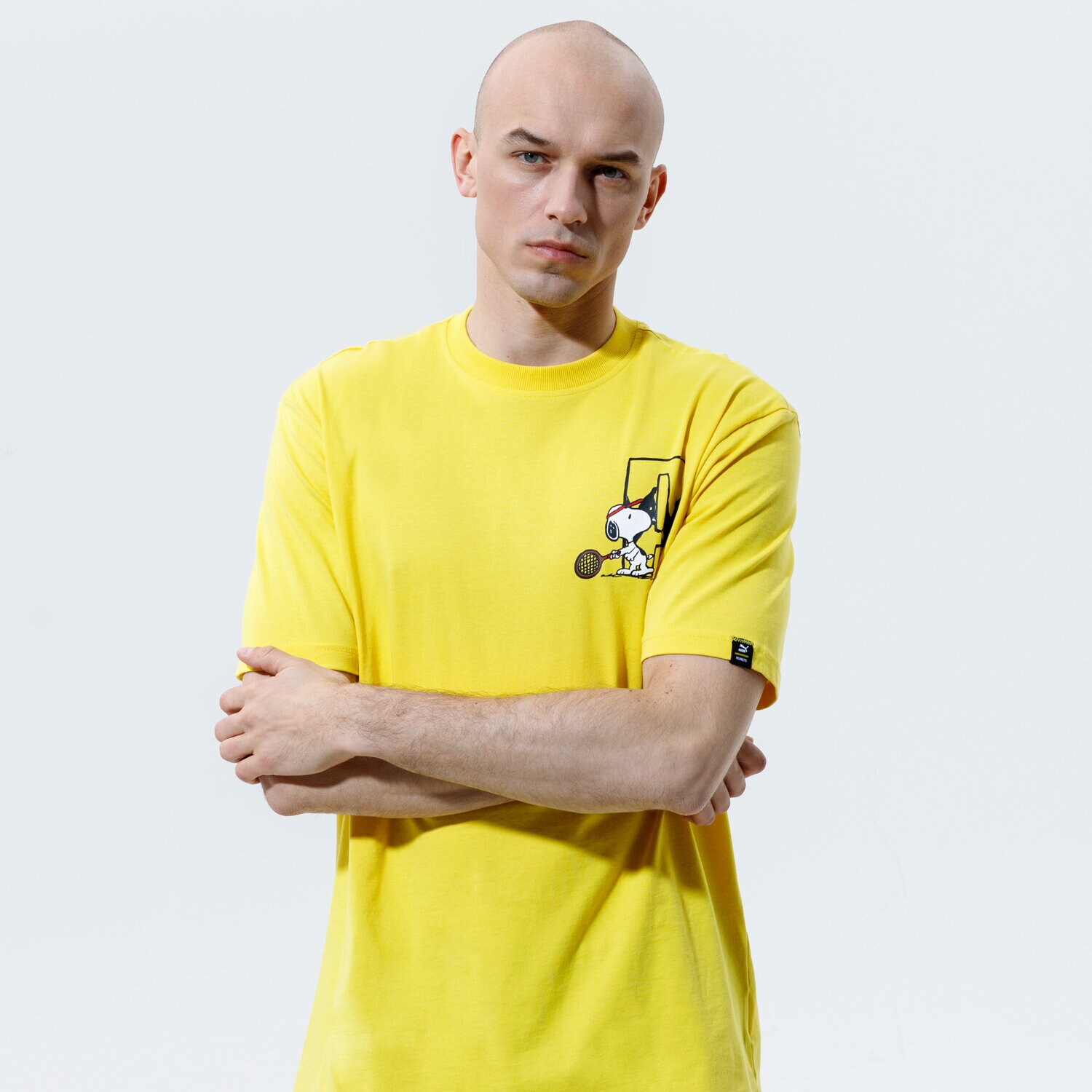Herren T-Shirt PUMA T-SHIRT PUMA X PEANUTS TEE 53061637 Gelb
