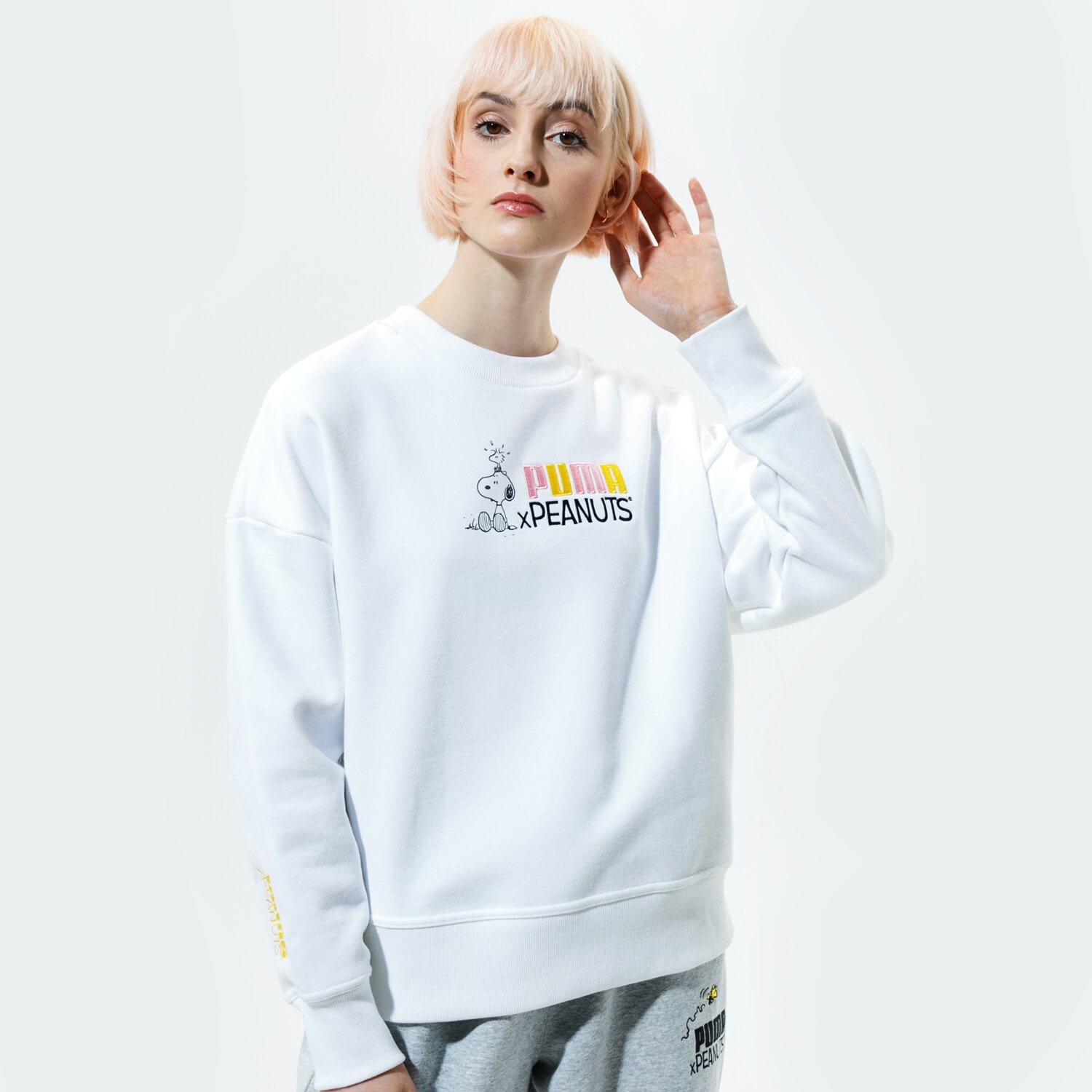 Damen PUMA SWEATSHIRT PUMA X PEANUTS W CREW 53115902 Weiß