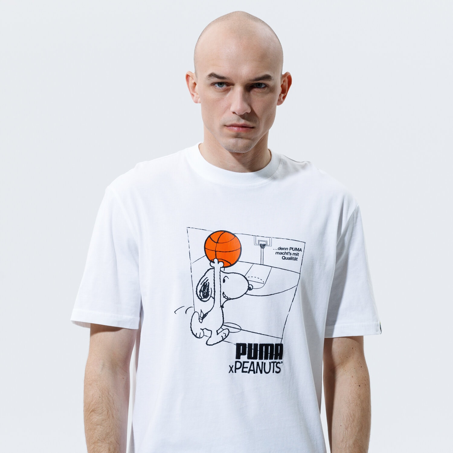 Herren T-Shirt PUMA T-SHIRT PUMA X PEANUTS TEE 53061602 Weiß