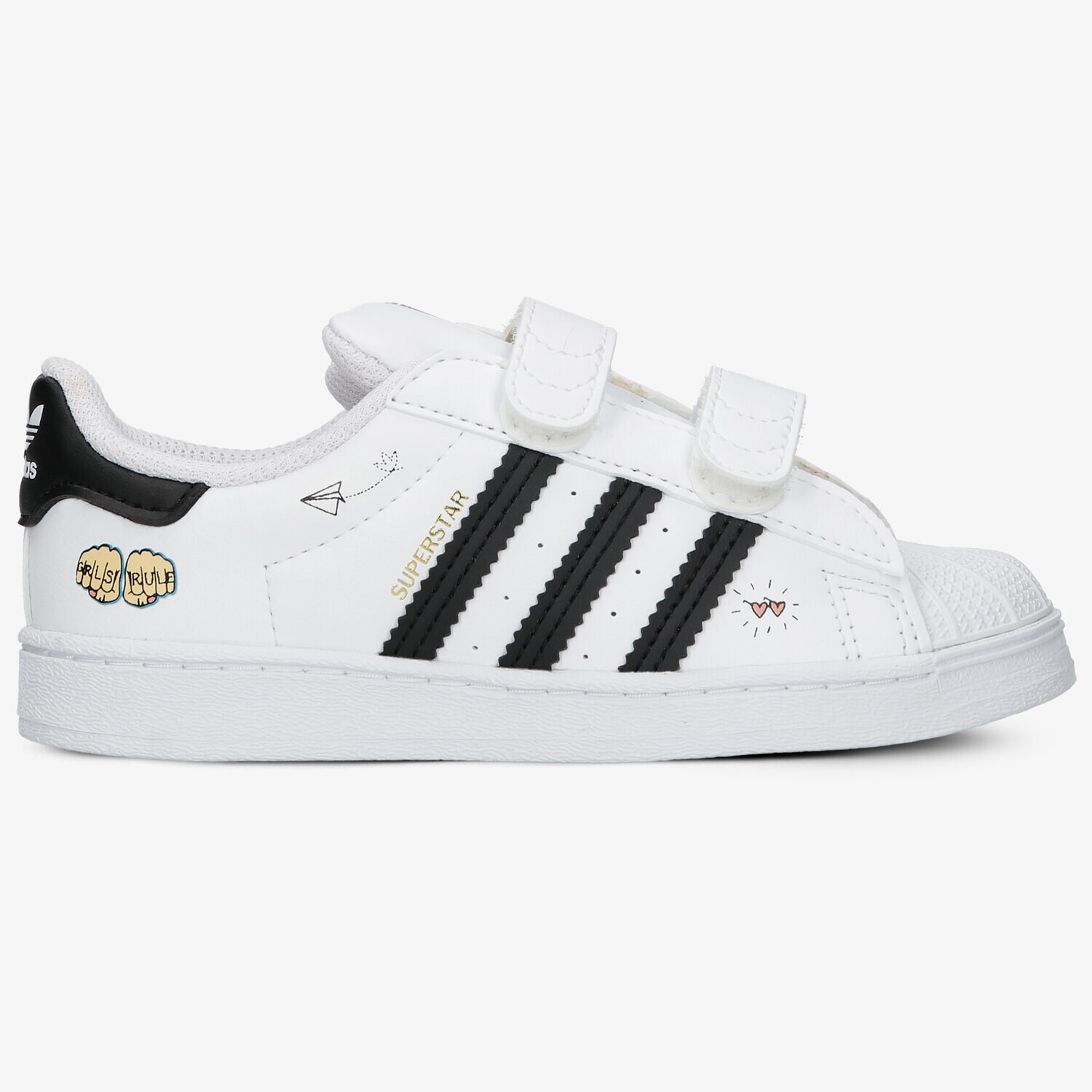 Kinder Sneaker ADIDAS SUPERSTAR CF I  FZ0619 Weiß