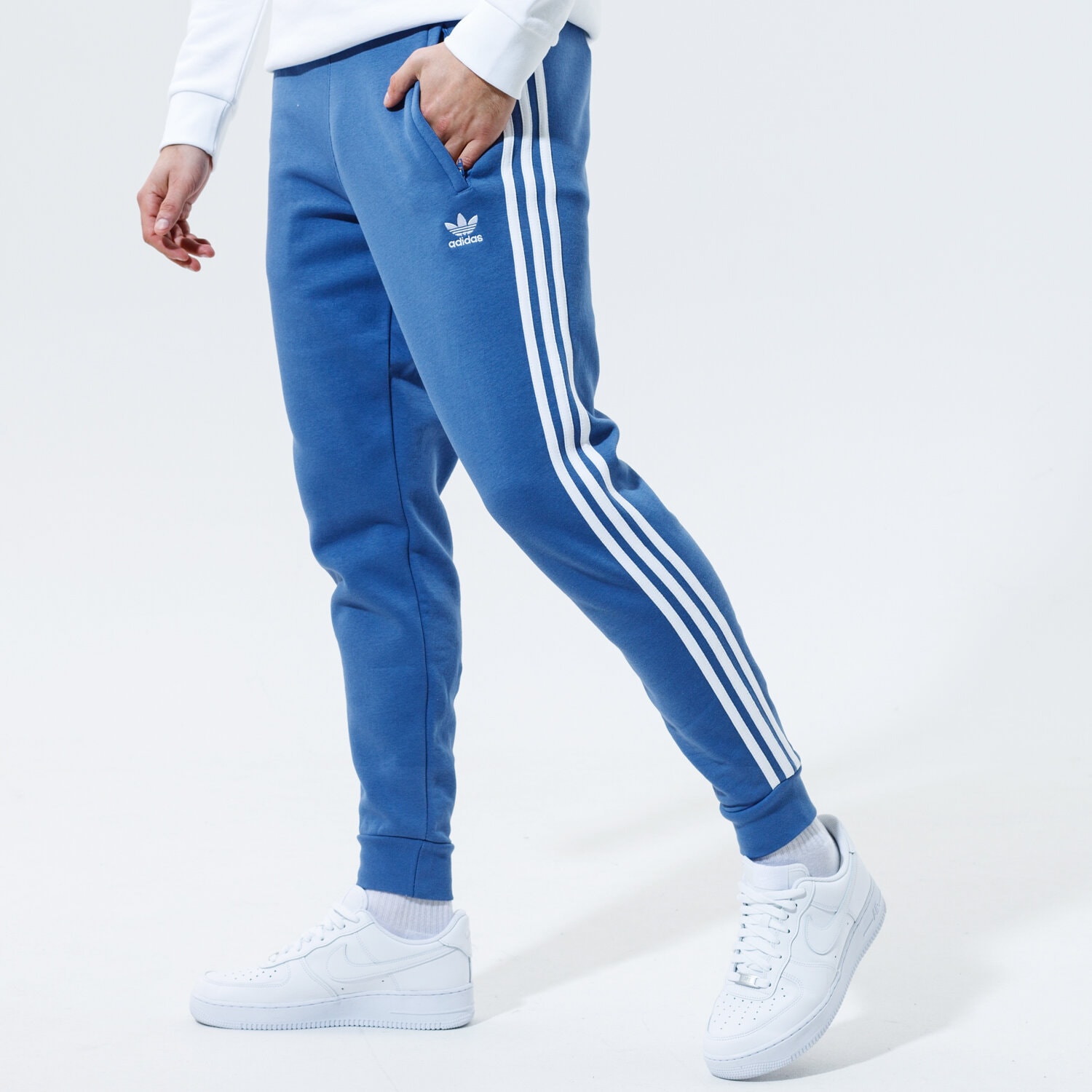 Herren Hosen ADIDAS HOSE 3-STRIPES PANT GN3528 Blau