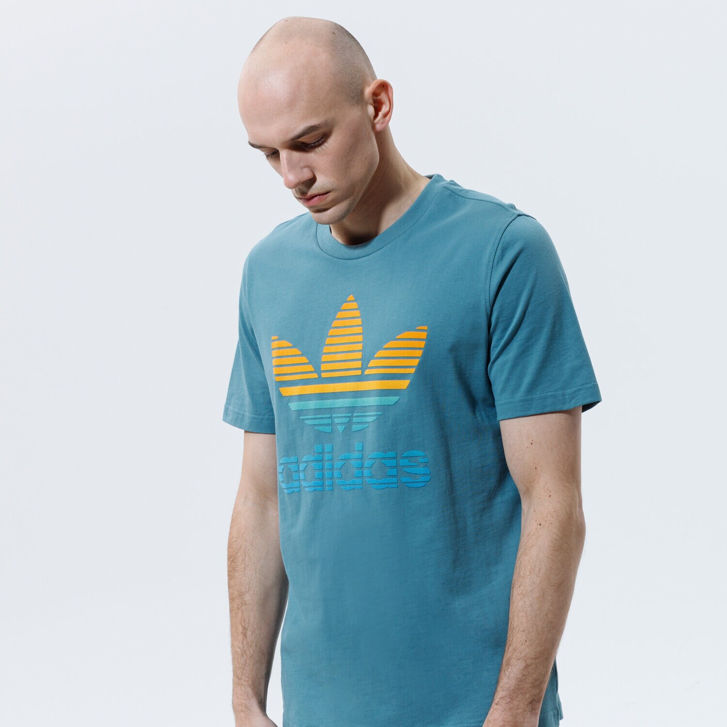 Herren T-Shirt ADIDAS T-SHIRT TREF OMBRE T GP0164 Blau