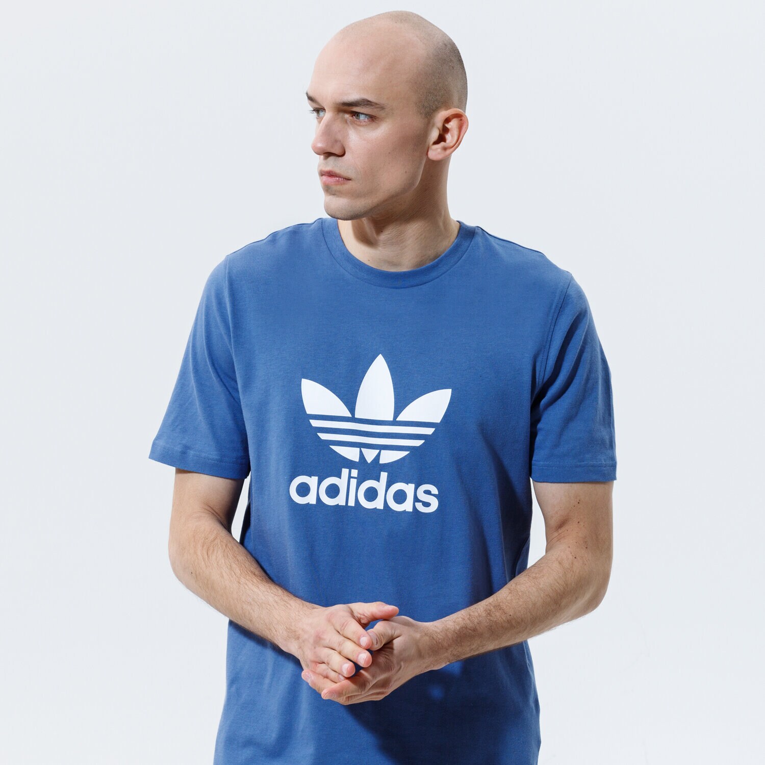 Herren T-Shirt ADIDAS T-SHIRT TREFOIL T-SHIRT GN3467 Blau