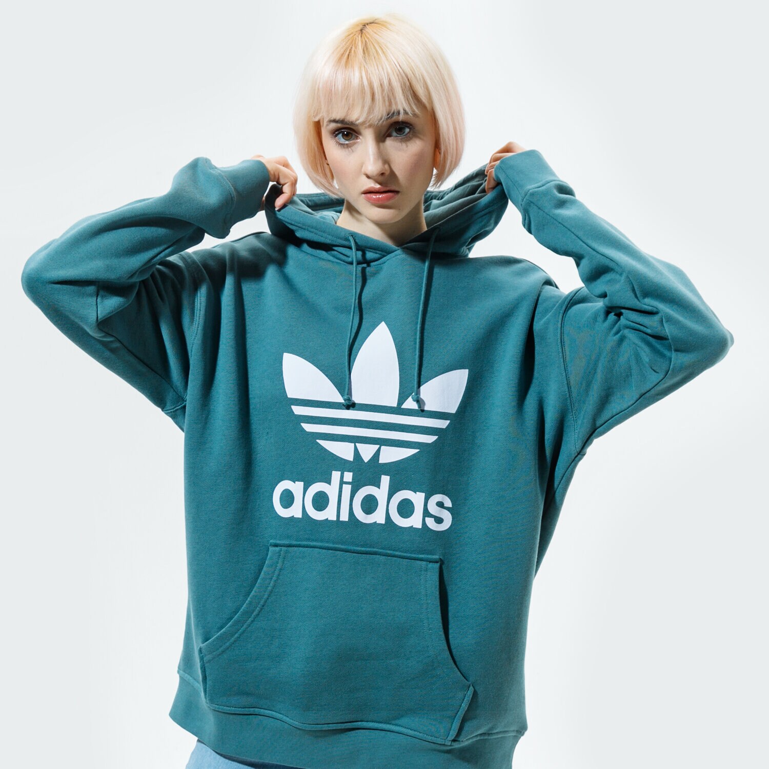 Damen ADIDAS HOODIE TRF HOODIE GN2954 Grün