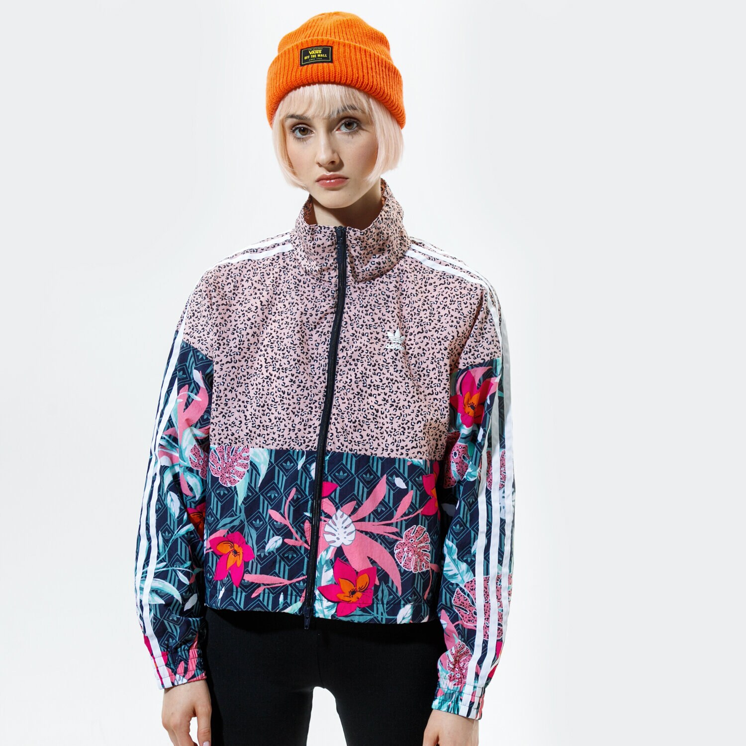 Damen ADIDAS SWEATSHIRT MIT REIßVERSCHLUSS TRACK TOP GN3601 Multicolor