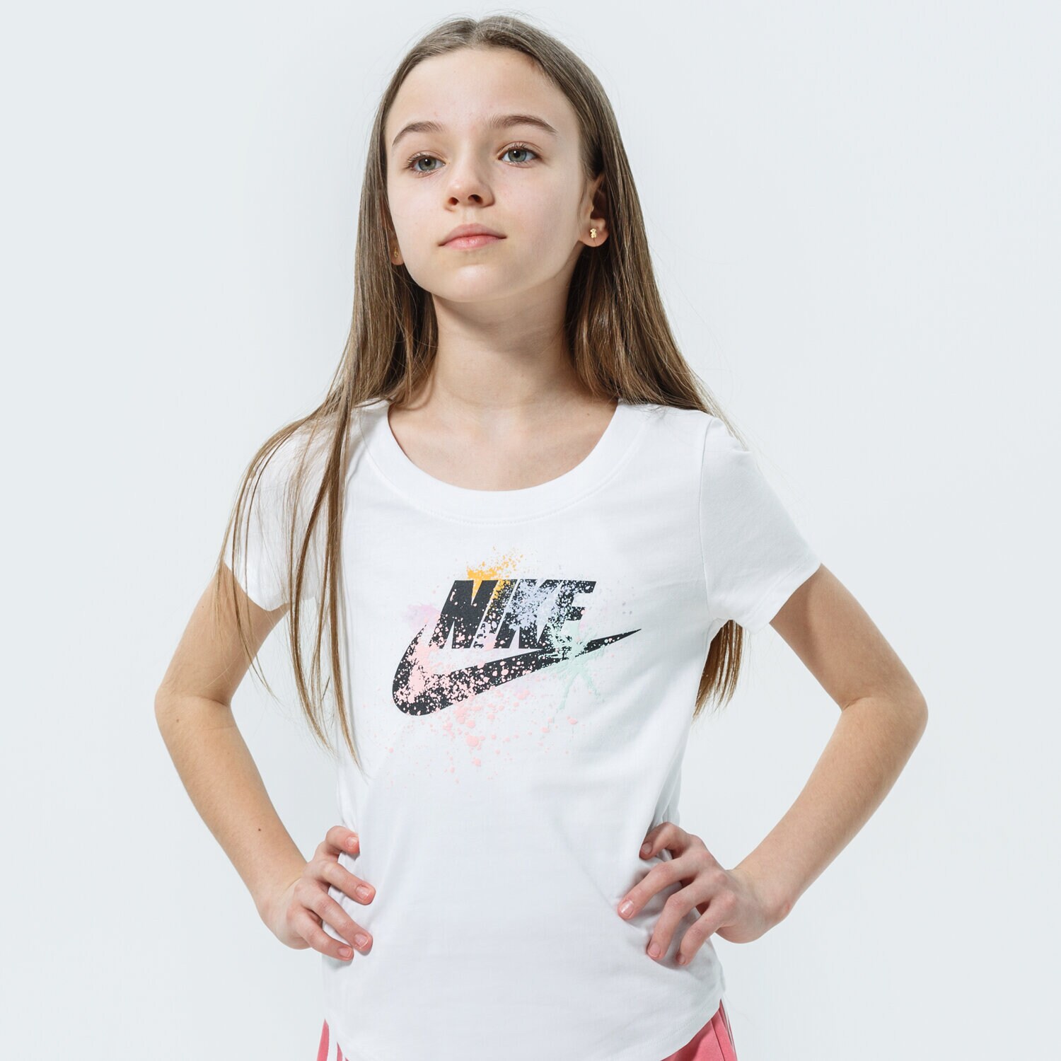 Kinder T-Shirt NIKE T-SHIRT SPORTSWEAR DH5865-100 Weiß