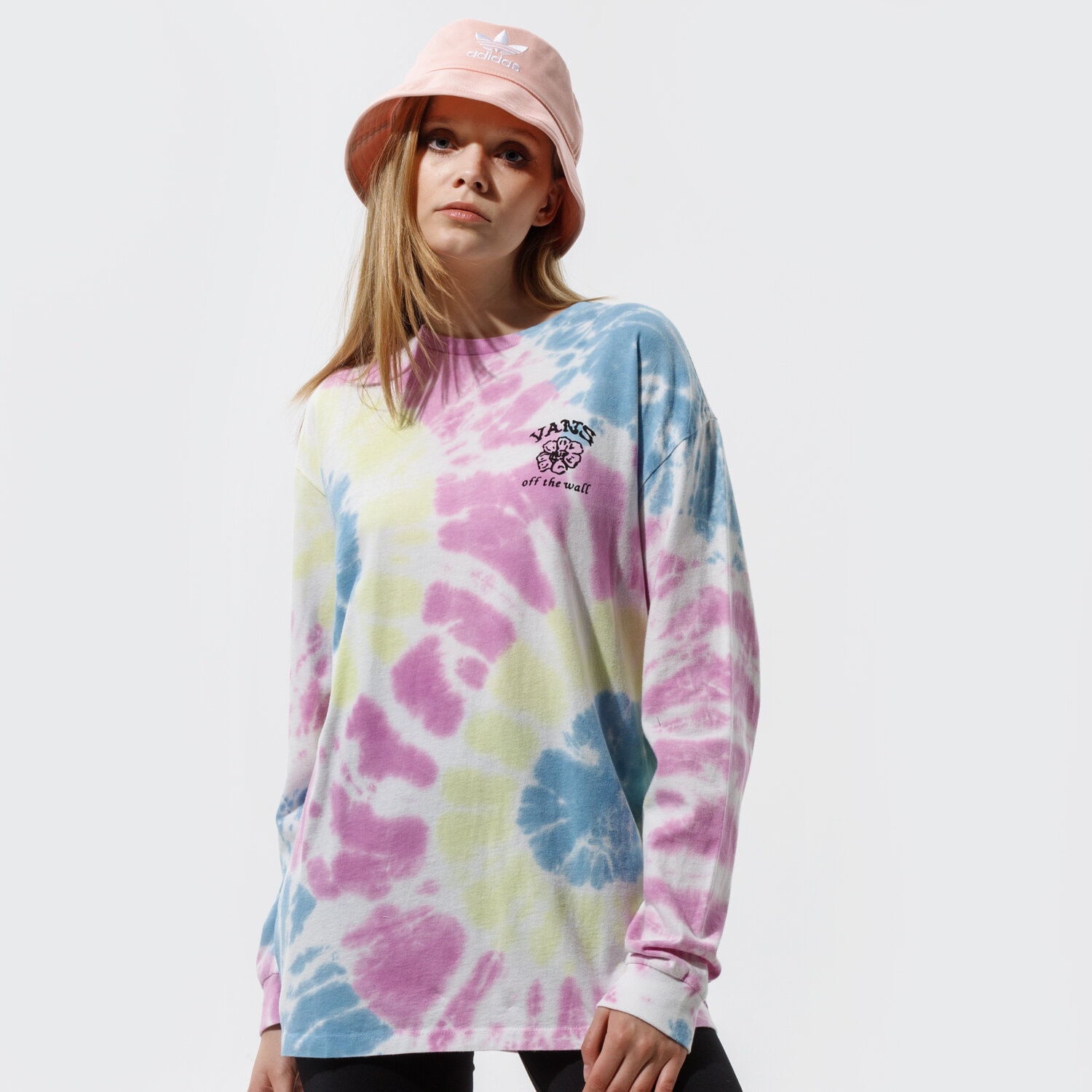 Damen T-Shirt VANS T-SHIRT WM MASC OFF LS OVERSIZED ORCHID VN0A5ETT0FS1 Multicolor