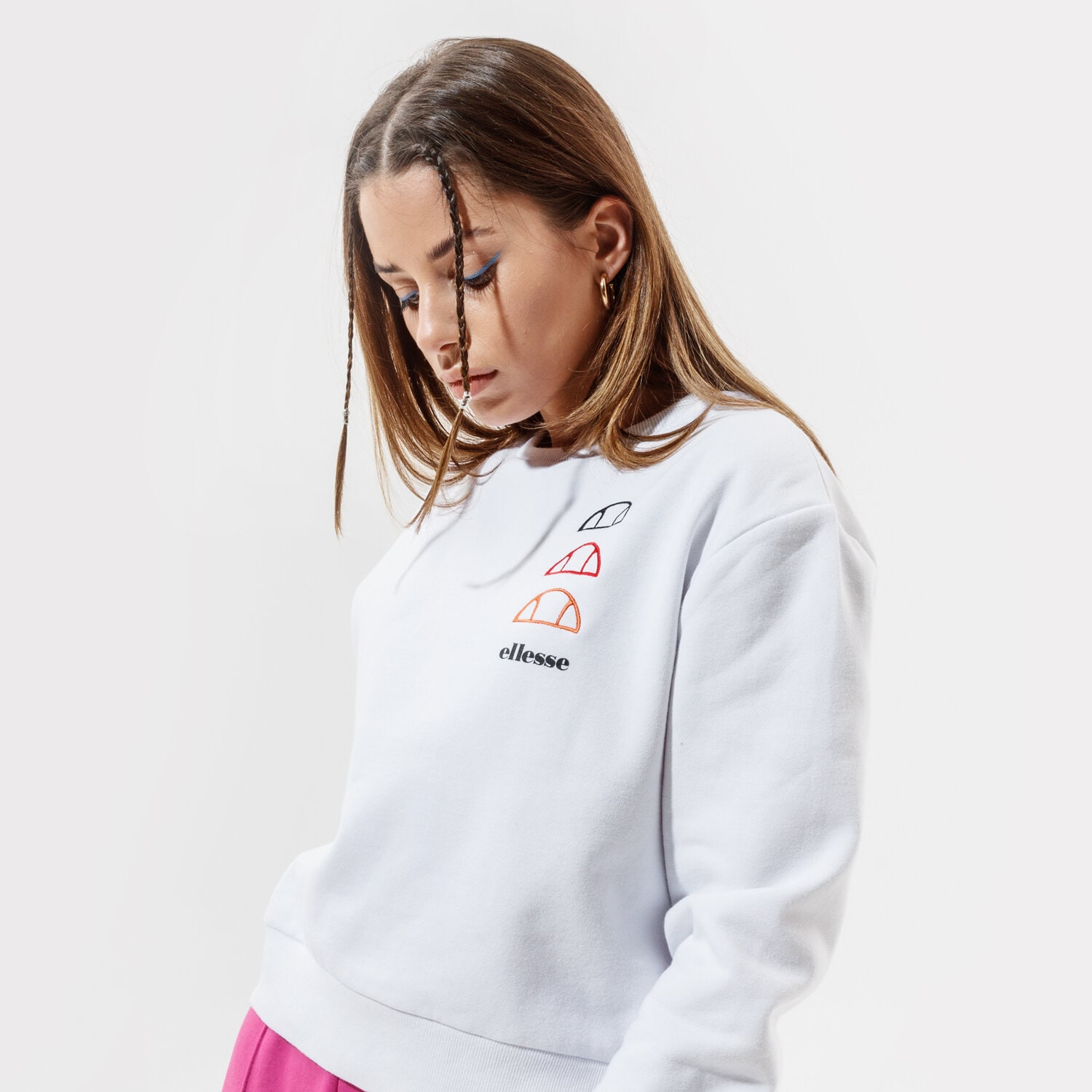 Damen ELLESSE SWEATSHIRT GLENATO SGG09815WHITE Weiß