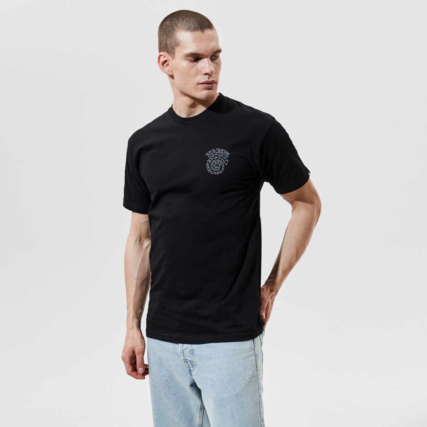 Herren T-Shirt VANS T-SHIRT MN EL SOLE SS BLACK VN0A54CQBLK1 Schwarz