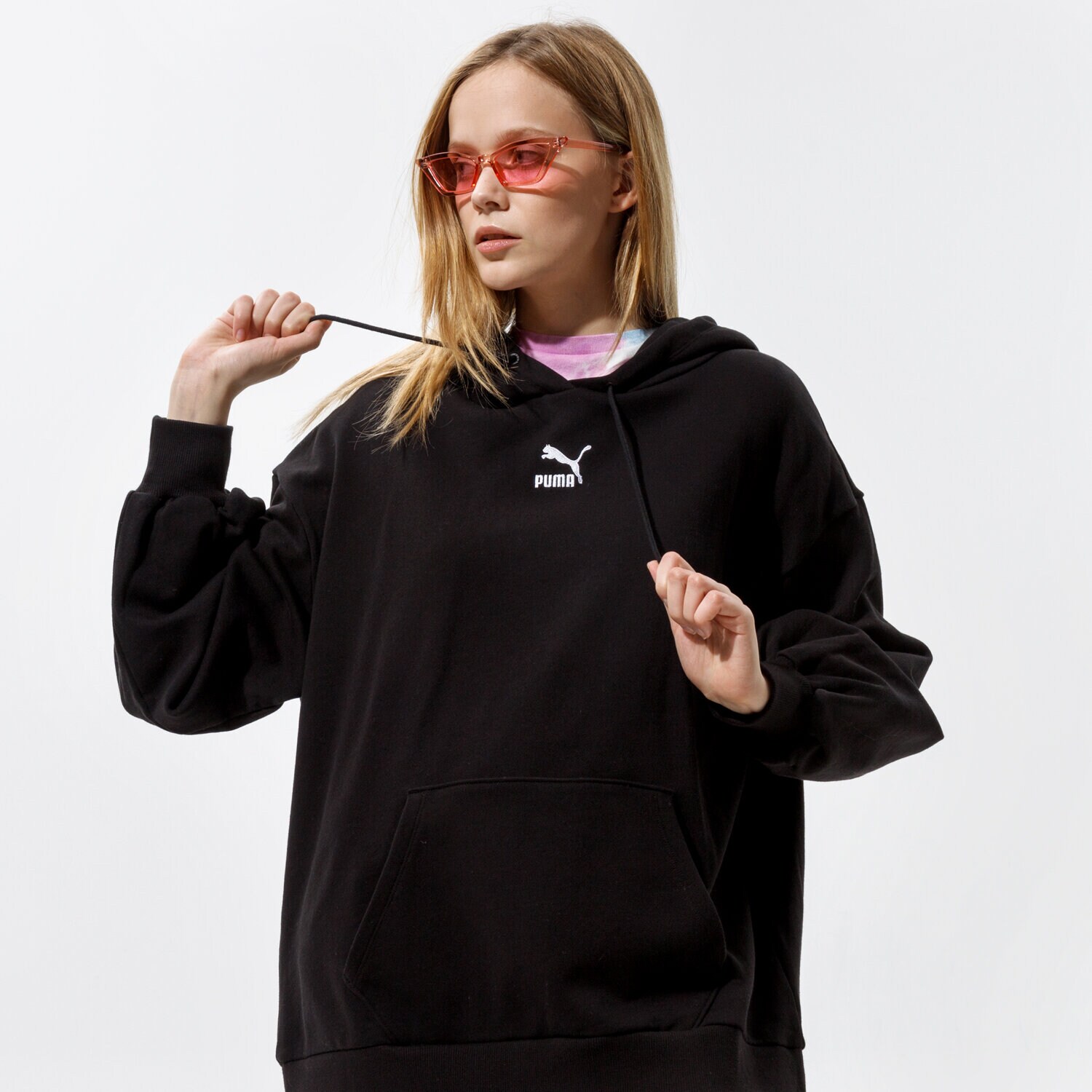 Damen PUMA HOODIE CLASSICS OVERSIZED HOODIE 53041201 Schwarz