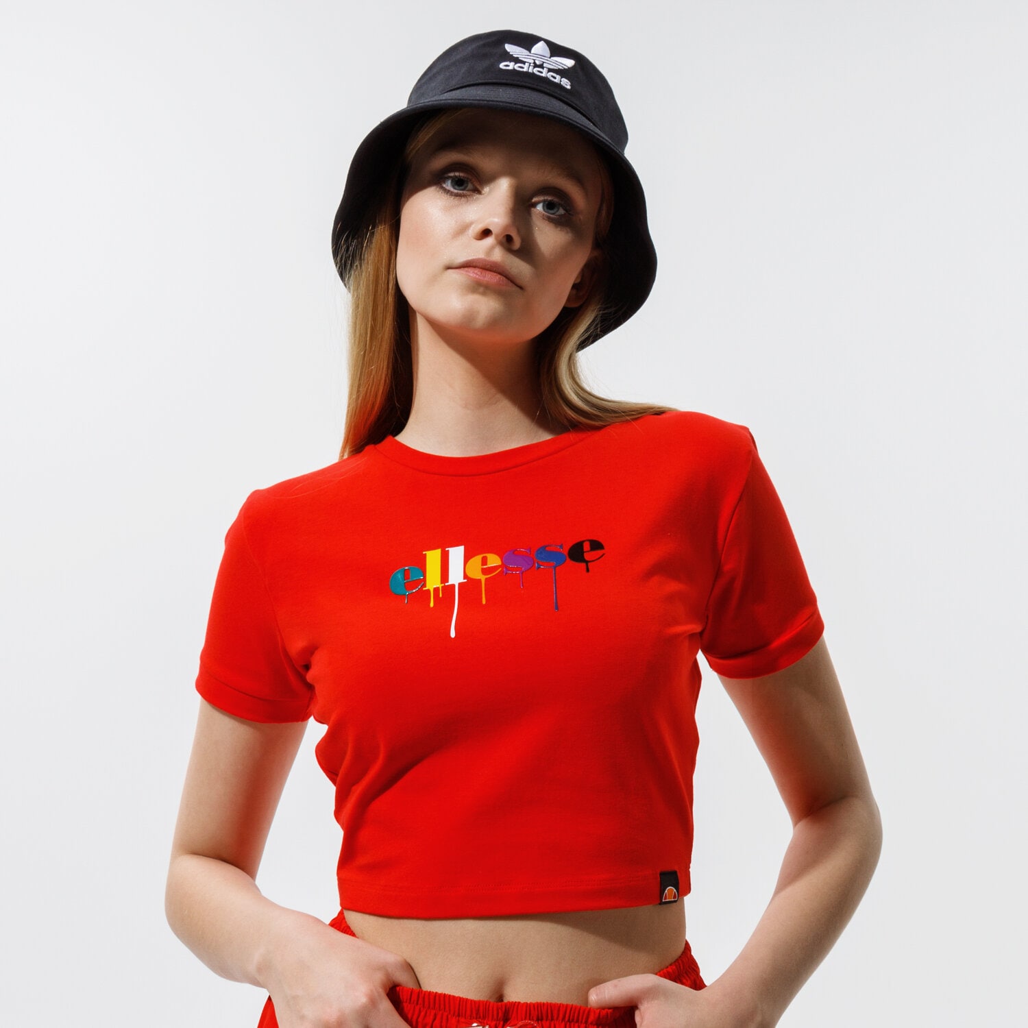 Damen T-Shirt ELLESSE T-SHIRT ROMANCIA CROP T-SHIRT RED SGI11087823 Rot