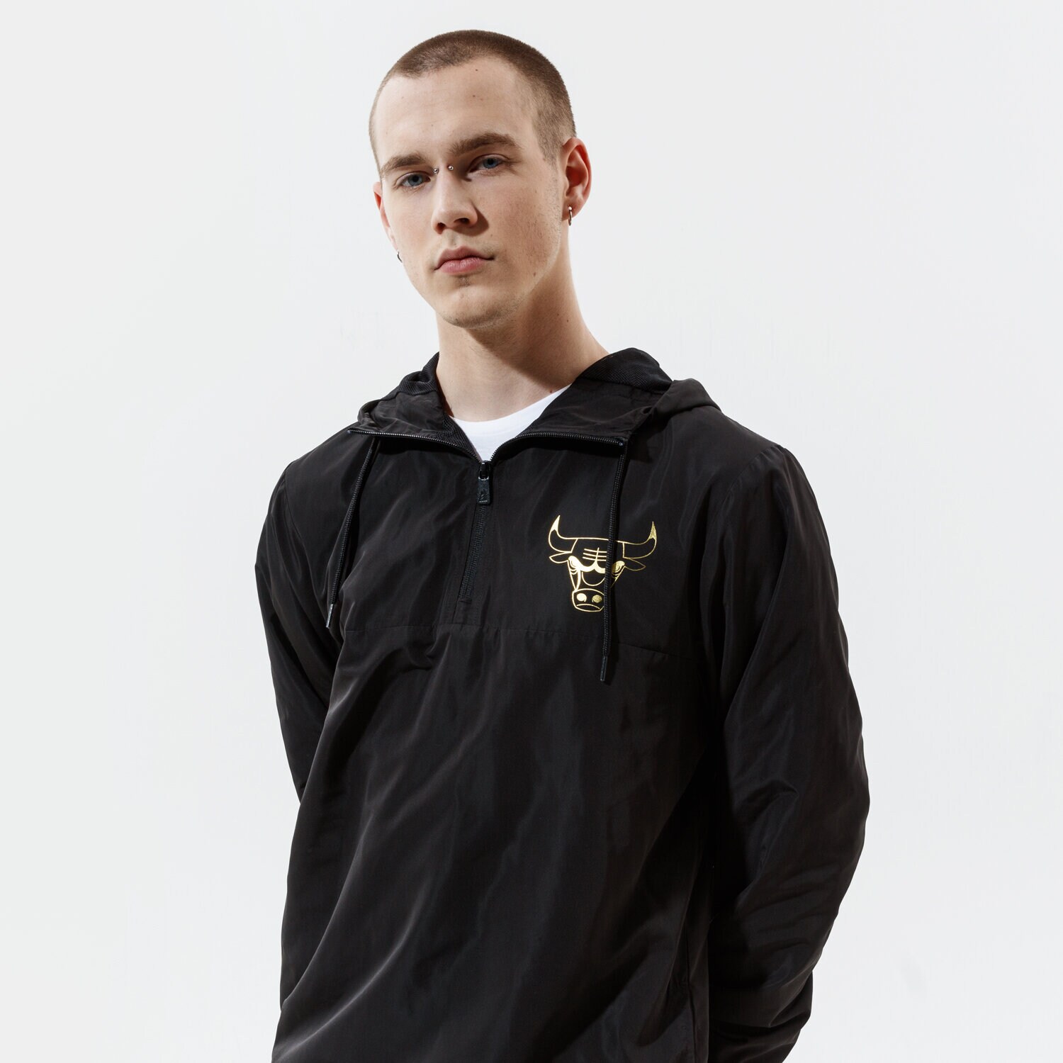 Herren Übergangsjacke NEW ERA JACKE NEW ERA METALIC BULLS CHICAGO BULLS BLK 12590863 Schwarz