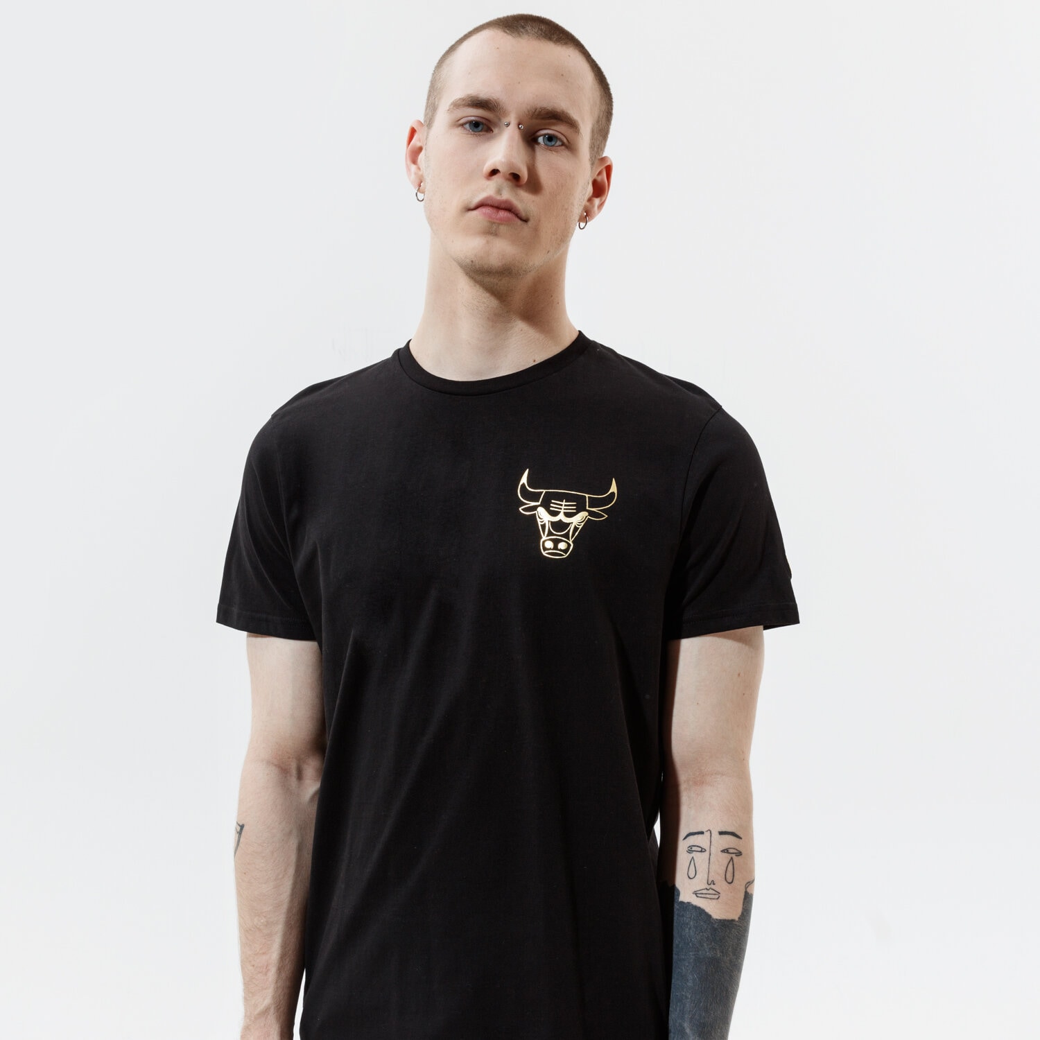 Herren T-Shirt NEW ERA T-SHIRT NEW ERA METALLIC CHICAGO CHICAGO BULLS BLK 12590868 Schwarz