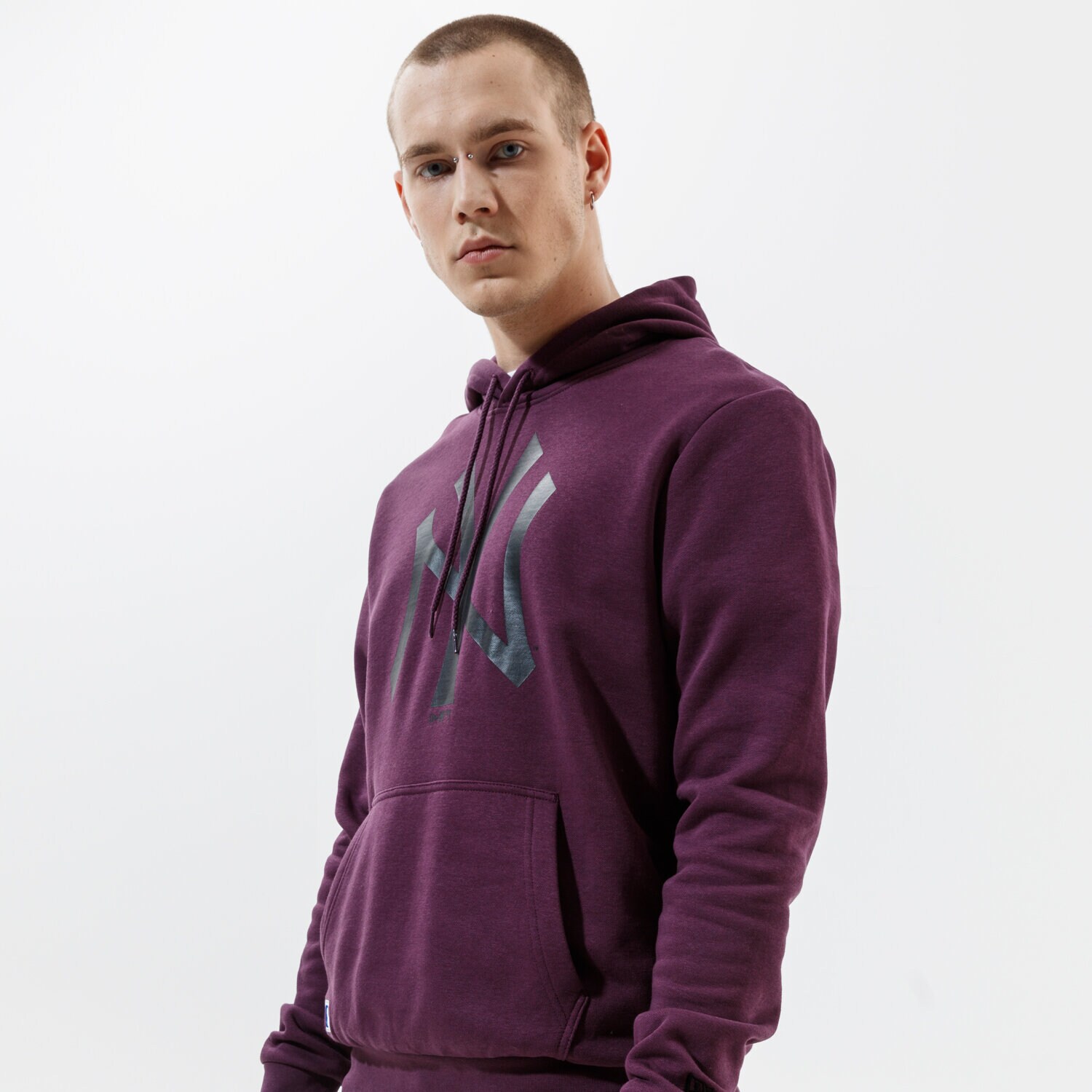 Herren NEW ERA HOODIE MLB TEAM LOGO NYY NEW YORK YANKEES DAMBLK 12553352 Violet