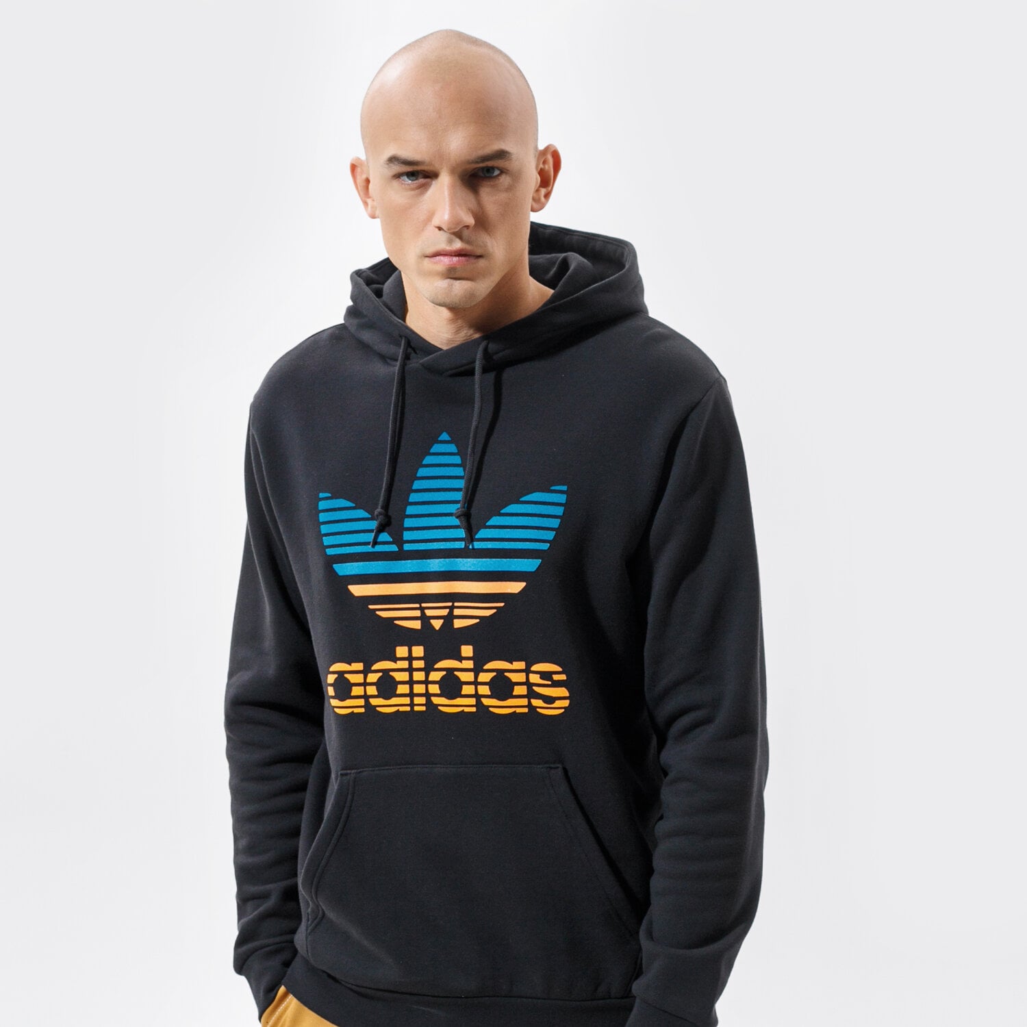 Herren ADIDAS HOODIE TREF OMBRE HD GP0158 Schwarz