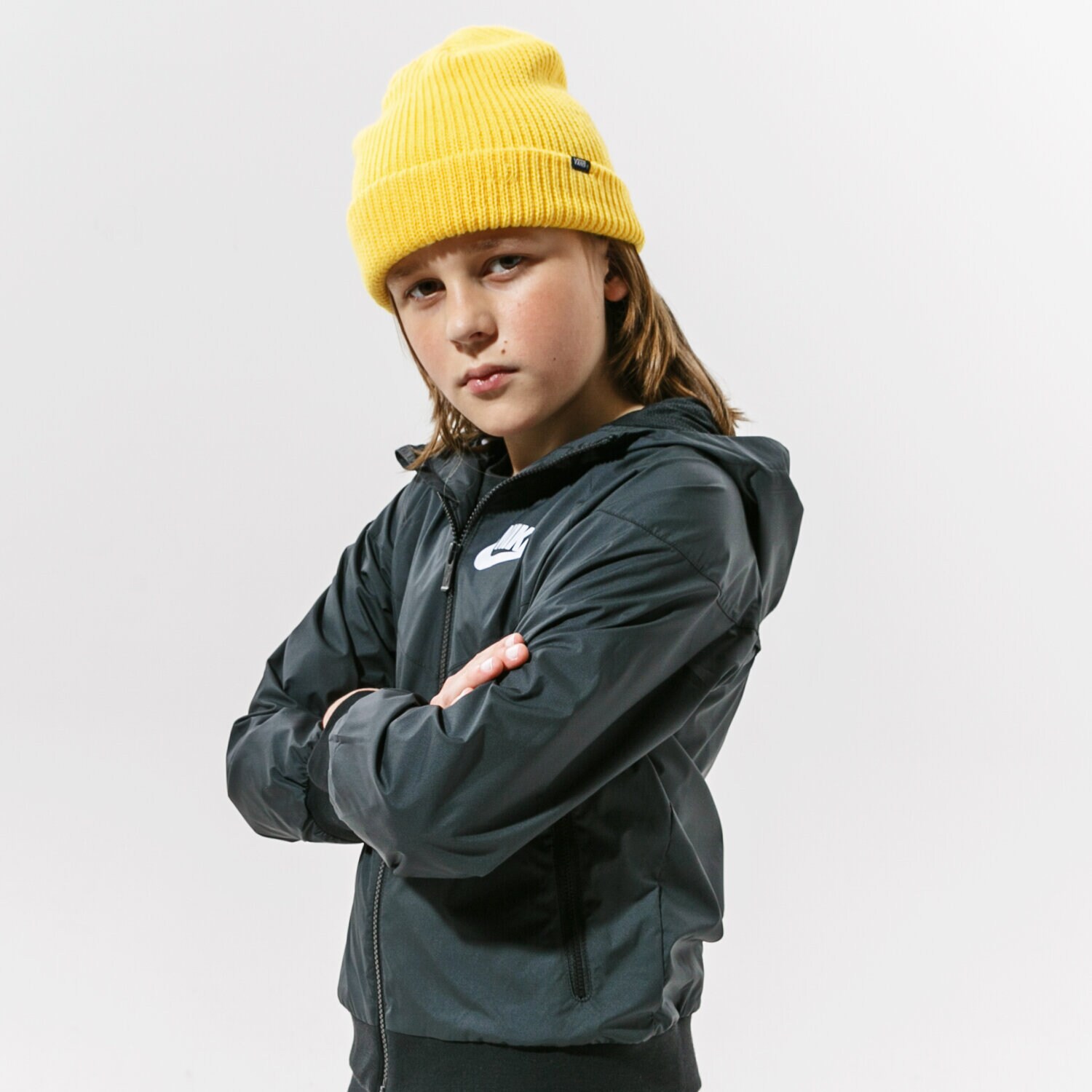 Kinder Übergangsjacke NIKE JACKE PRZEJŚCIOWA SPORTSWEAR WINDRUNNER WINDRUNNER JACK 850443-011 Schwarz