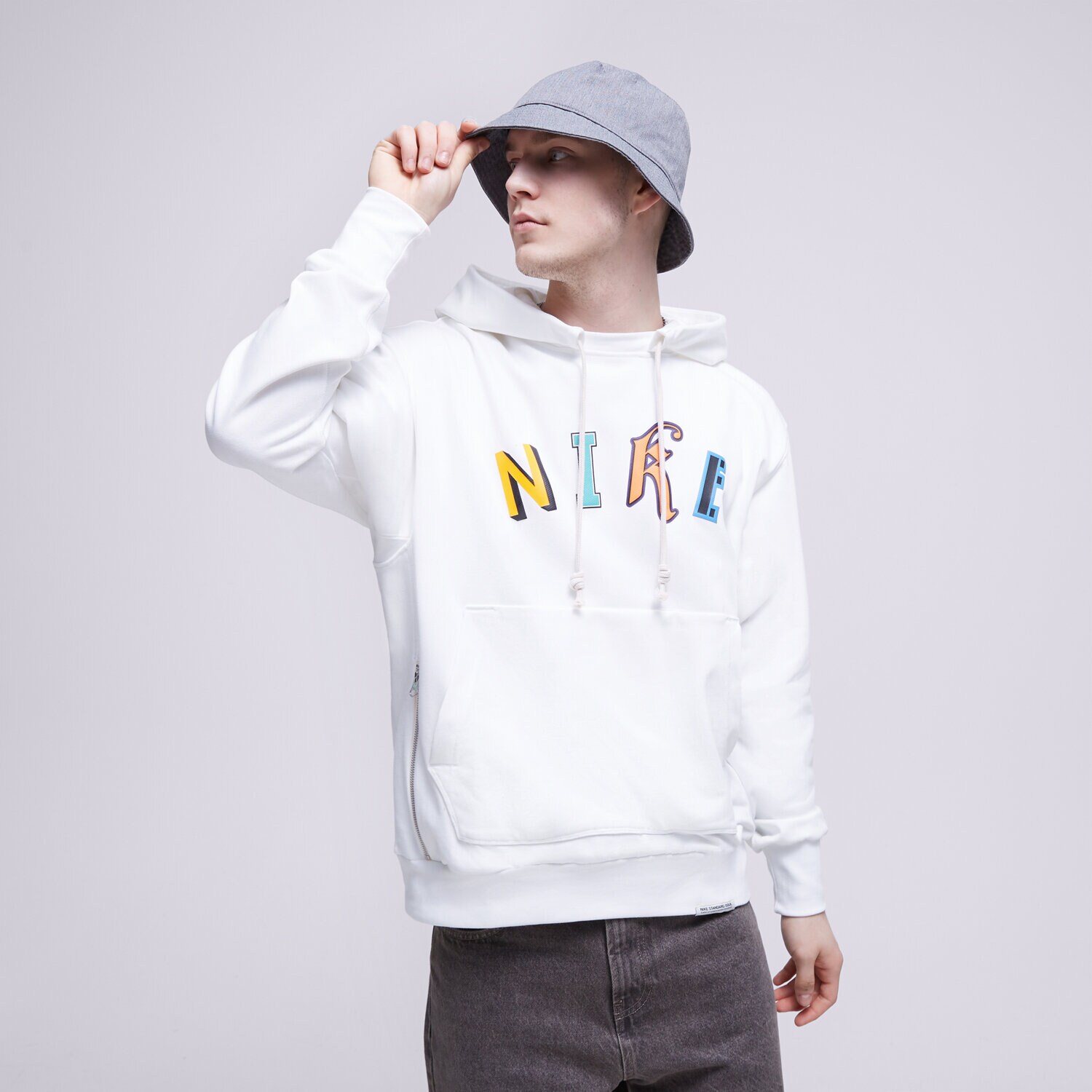 Herren NIKE HOODIE M NK DF STD ISS NBA DX0331-100 Weiß