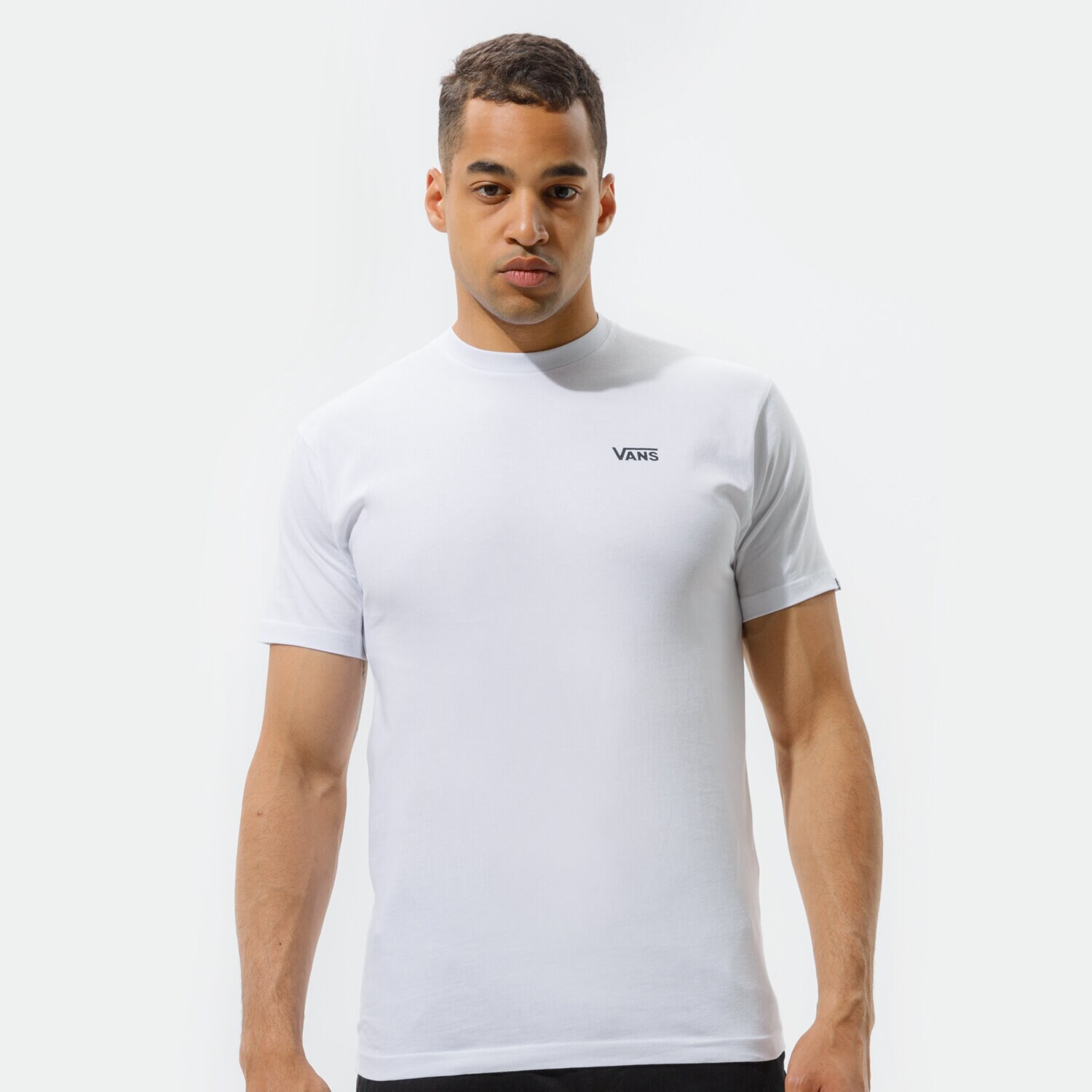 Herren T-Shirt VANS T-SHIRT LEFT CHEST LOGO PLUS SS VN0A54TFWHT1 Weiß