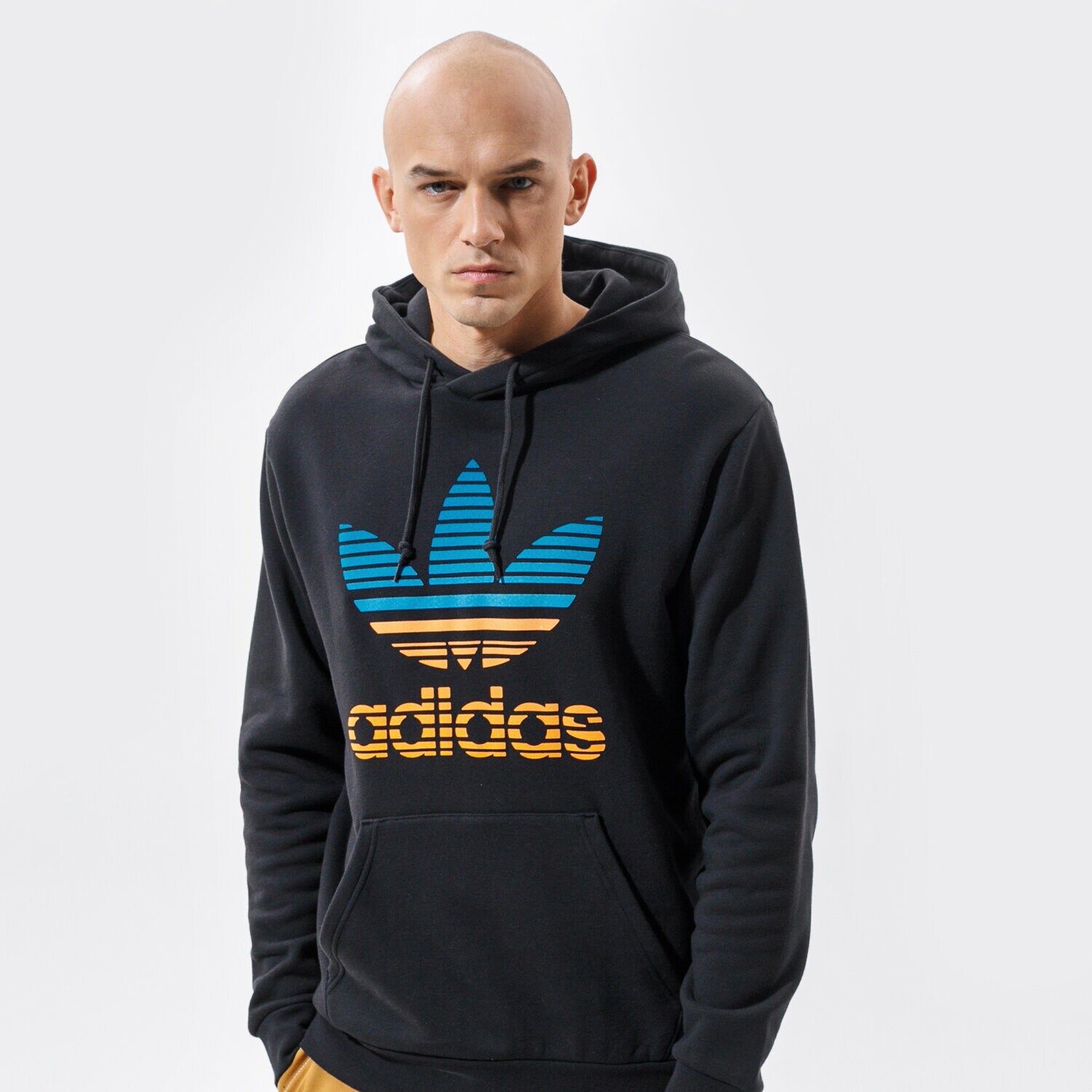 Herren ADIDAS HOODIE TREF OMBRE HD GP0158 Schwarz