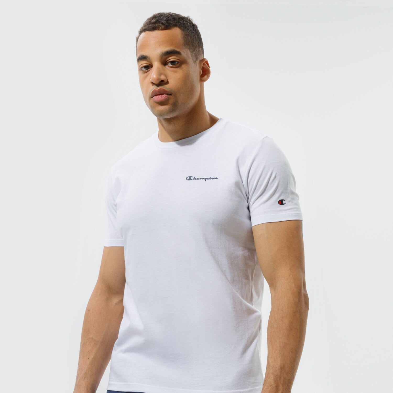 Herren T-Shirt CHAMPION T-SHIRT CREWNECK T-SHIRT 214153WW001 Weiß