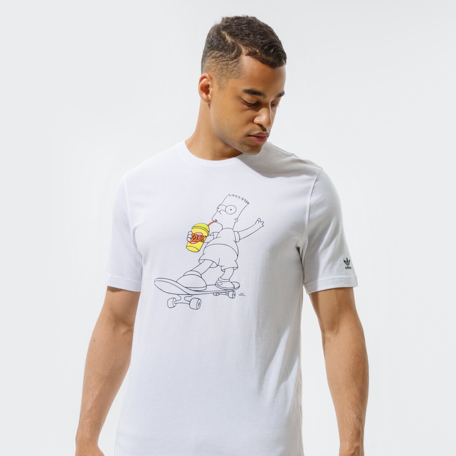 Herren T-Shirt ADIDAS T-SHIRT SIMPSONS SQUISHEE TEE HA5811 Weiß