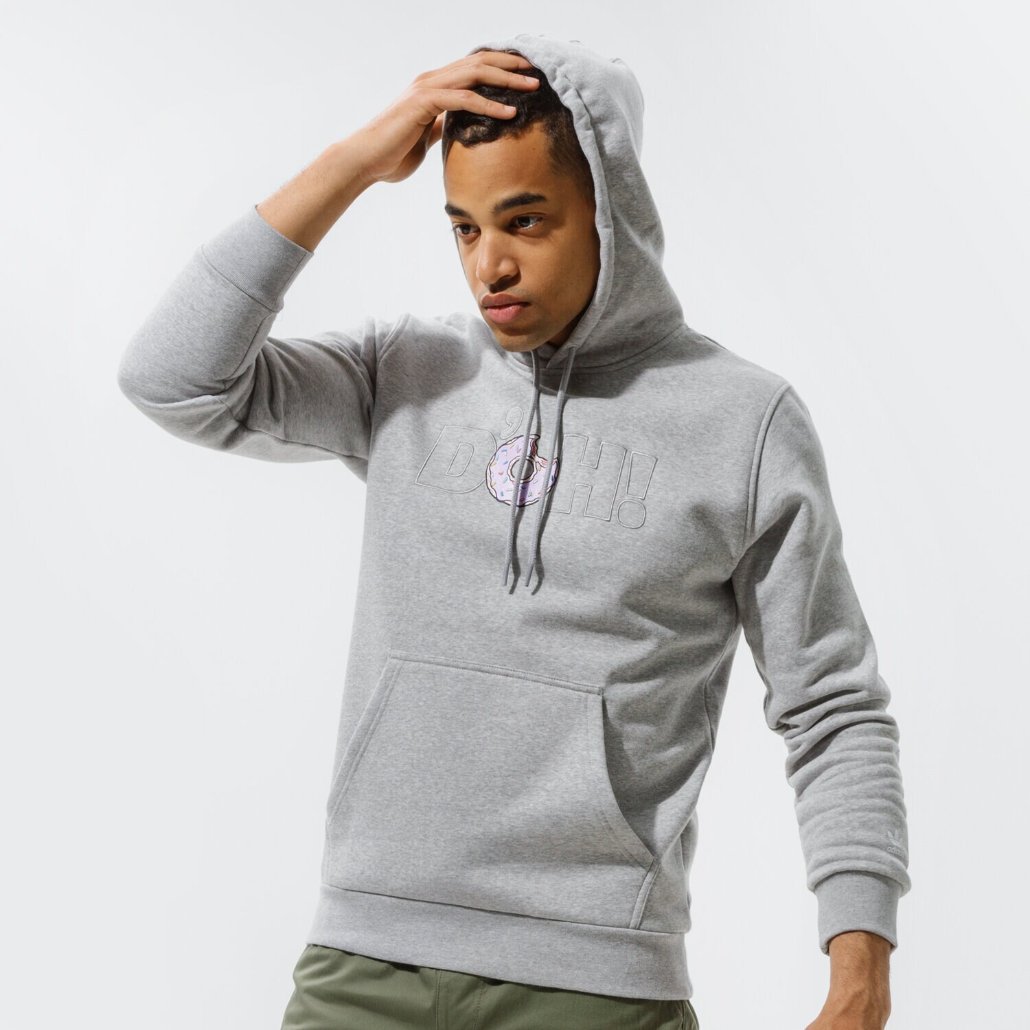 Herren ADIDAS HOODIE SIMPSONS DONUTS HOODIE HA5816 Grau