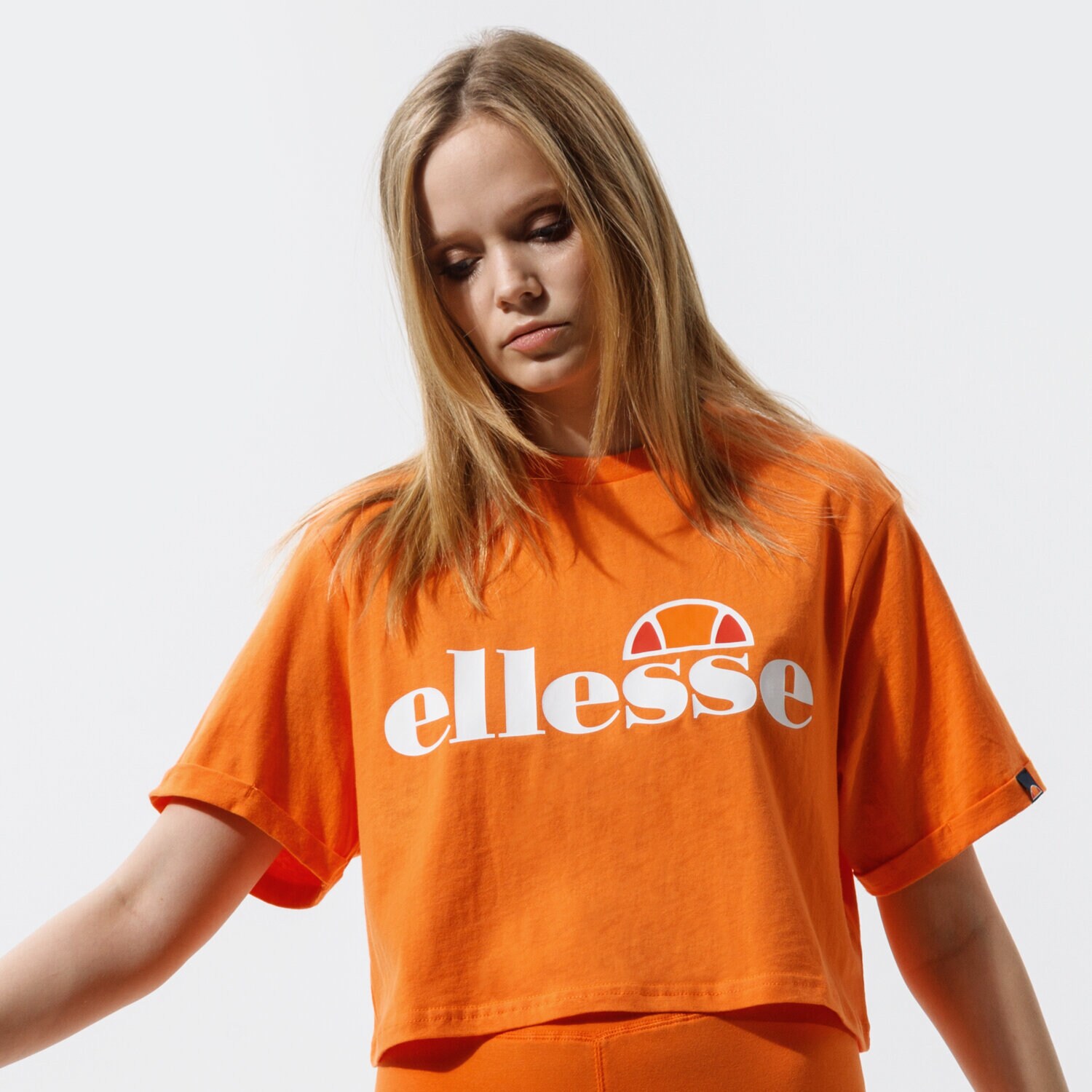 Damen T-Shirt ELLESSE T-SHIRT ALBERTA CROPPED TEE ORNG SGI04484704 Orange