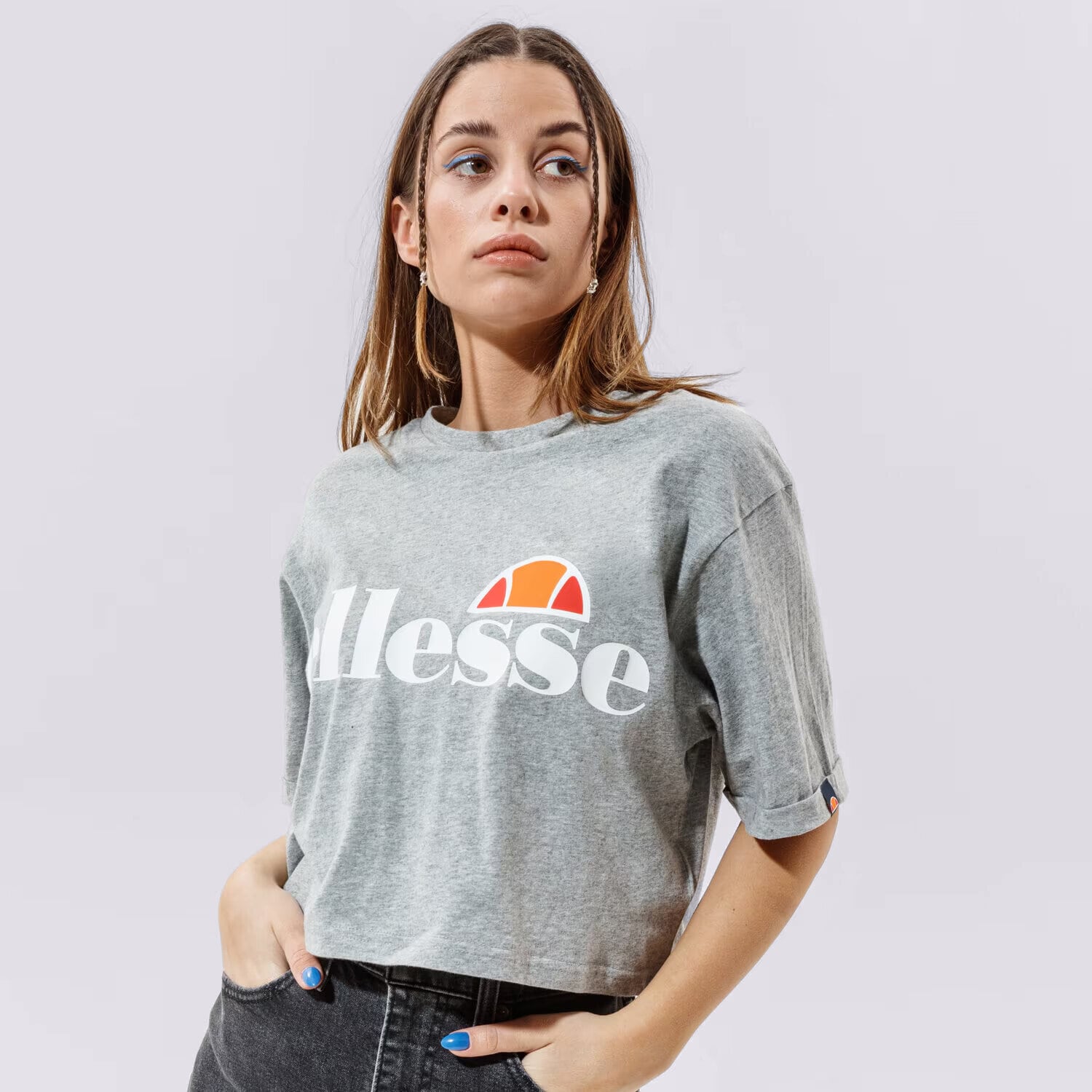 Damen T-Shirt ELLESSE T-SHIRT ALBERTA GREY SGS04484112 Grau