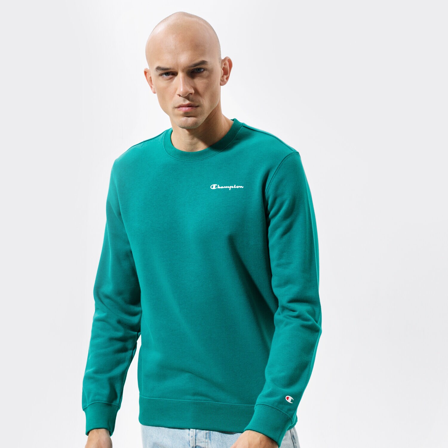 Herren CHAMPION SWEATSHIRT CREWNECK SWEATSHIRT 214151GS040 Grün
