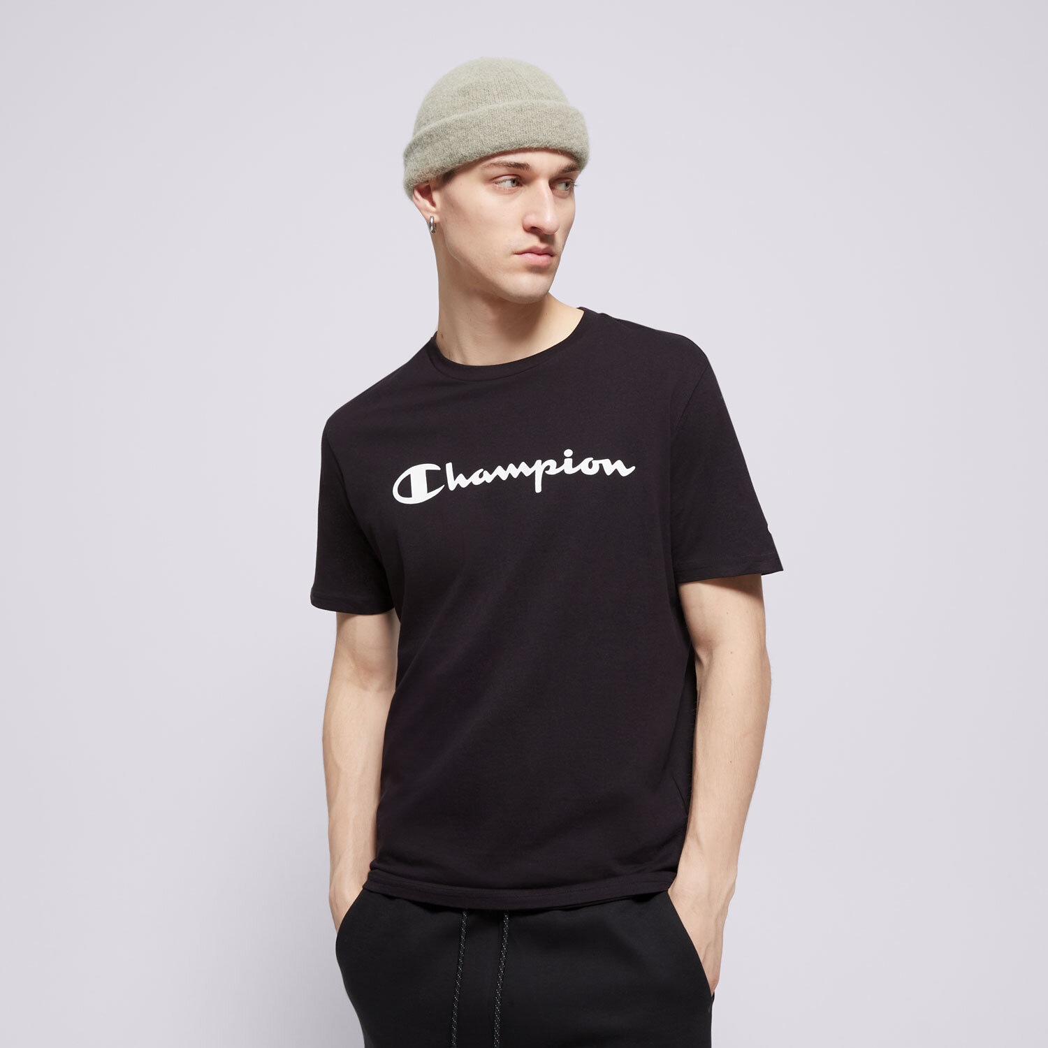 Herren T-Shirt CHAMPION T-SHIRT CREWNECK T-SHIRT 216957KK001 Schwarz