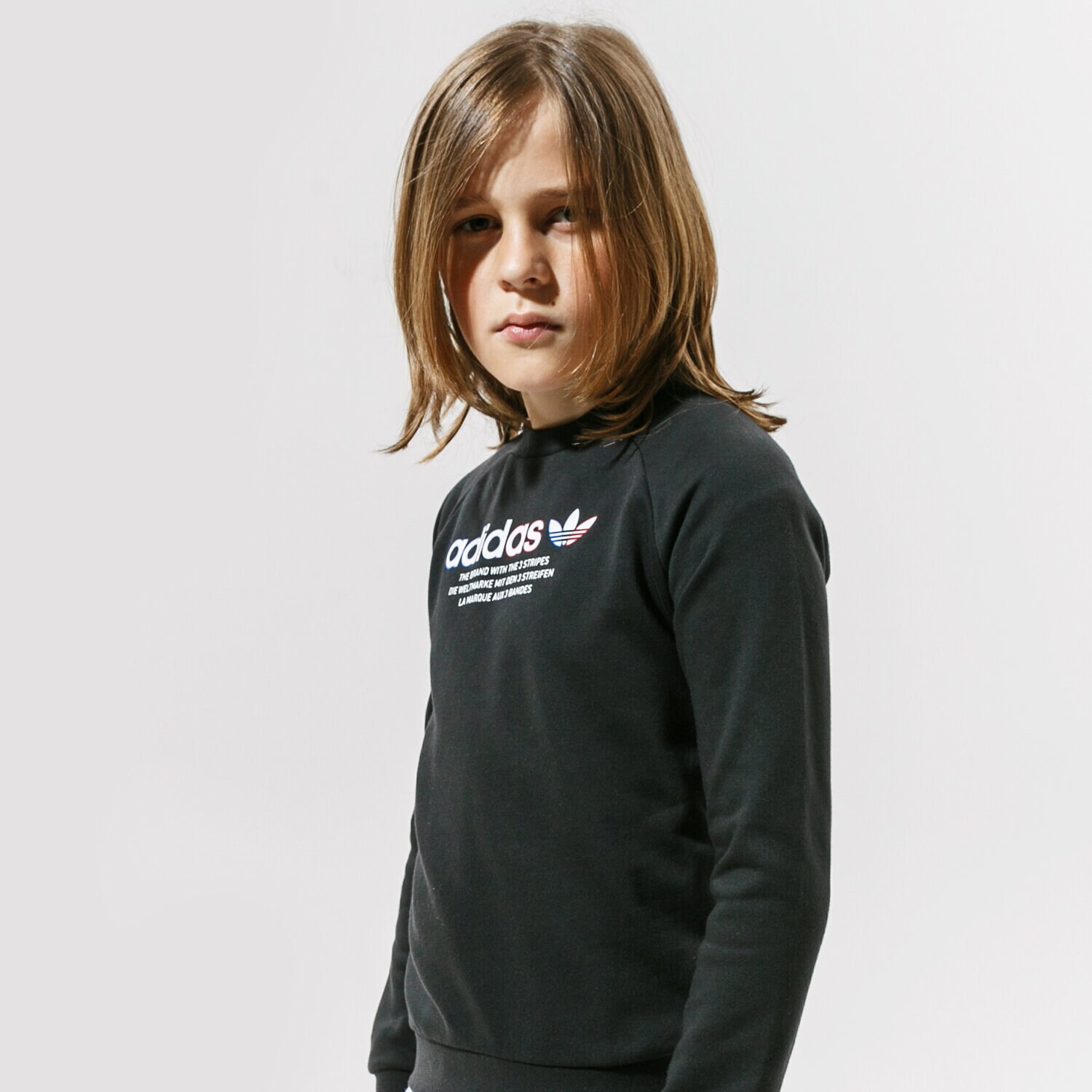 Kinder ADIDAS SWEATSHIRT CREW WW GN7468 Schwarz