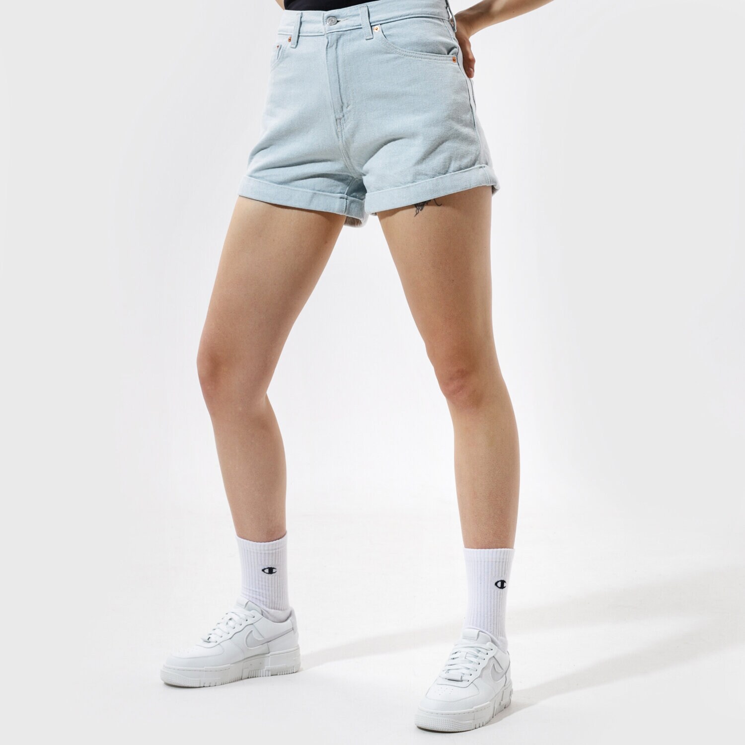 Damen Shorts LEVI'S HOSE MOM A LINE SHORT 2 16888-0005 Blau