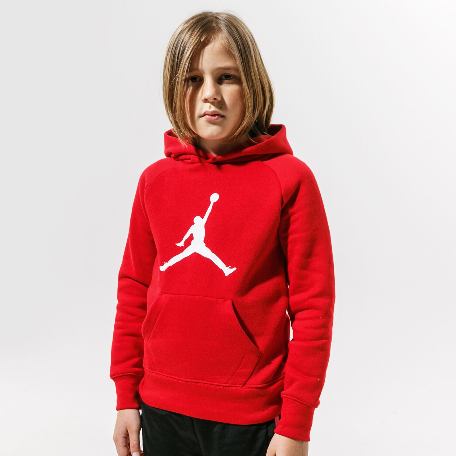 Kinder JORDAN HOODIE JDB JUMPMAN LOGO BOY 956326-R78 Rot