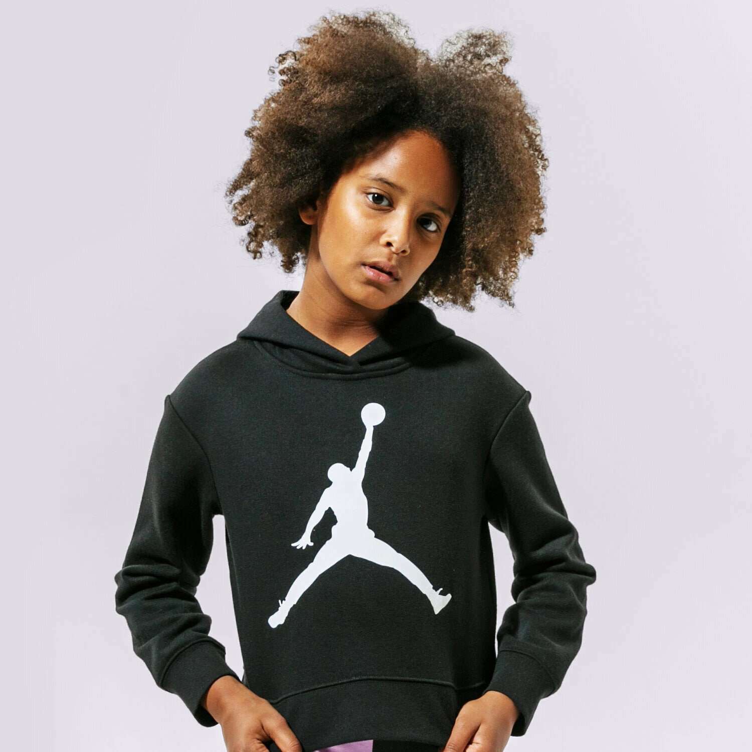 Kinder JORDAN HOODIE JDG JUMPMAN CORE PO GIRL 45A442-023 Schwarz