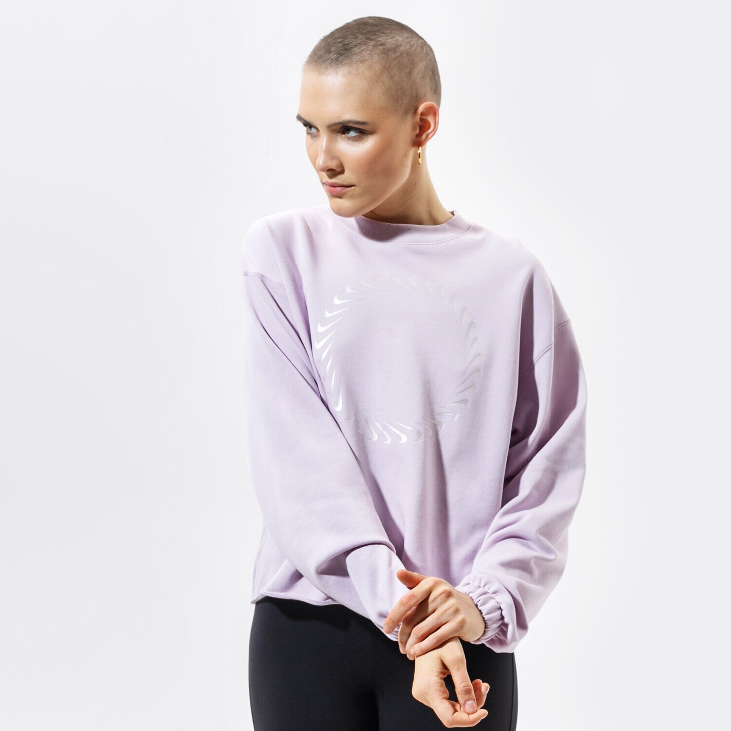 Damen NIKE SWEATSHIRT W NSW ICN CLASH CREW FT DC5497-576 Rosa