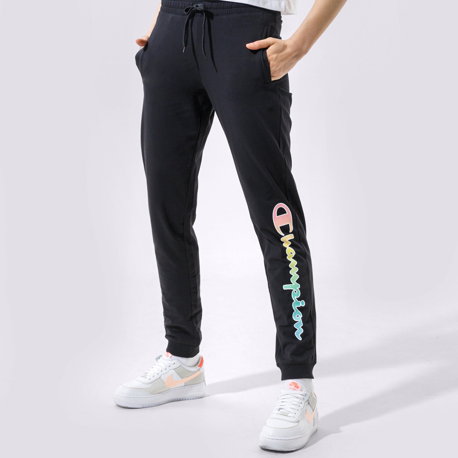 Damen Hosen CHAMPION HOSE RIB CUFF PANTS 114081KK001 Schwarz