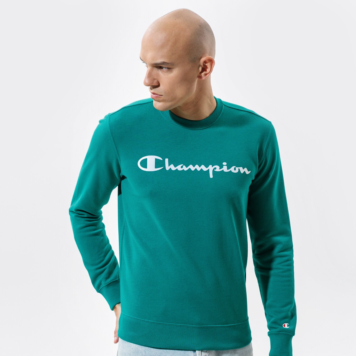 Herren CHAMPION SWEATSHIRT CREWNECK SWEATSHIRT 214140GS040 Grün