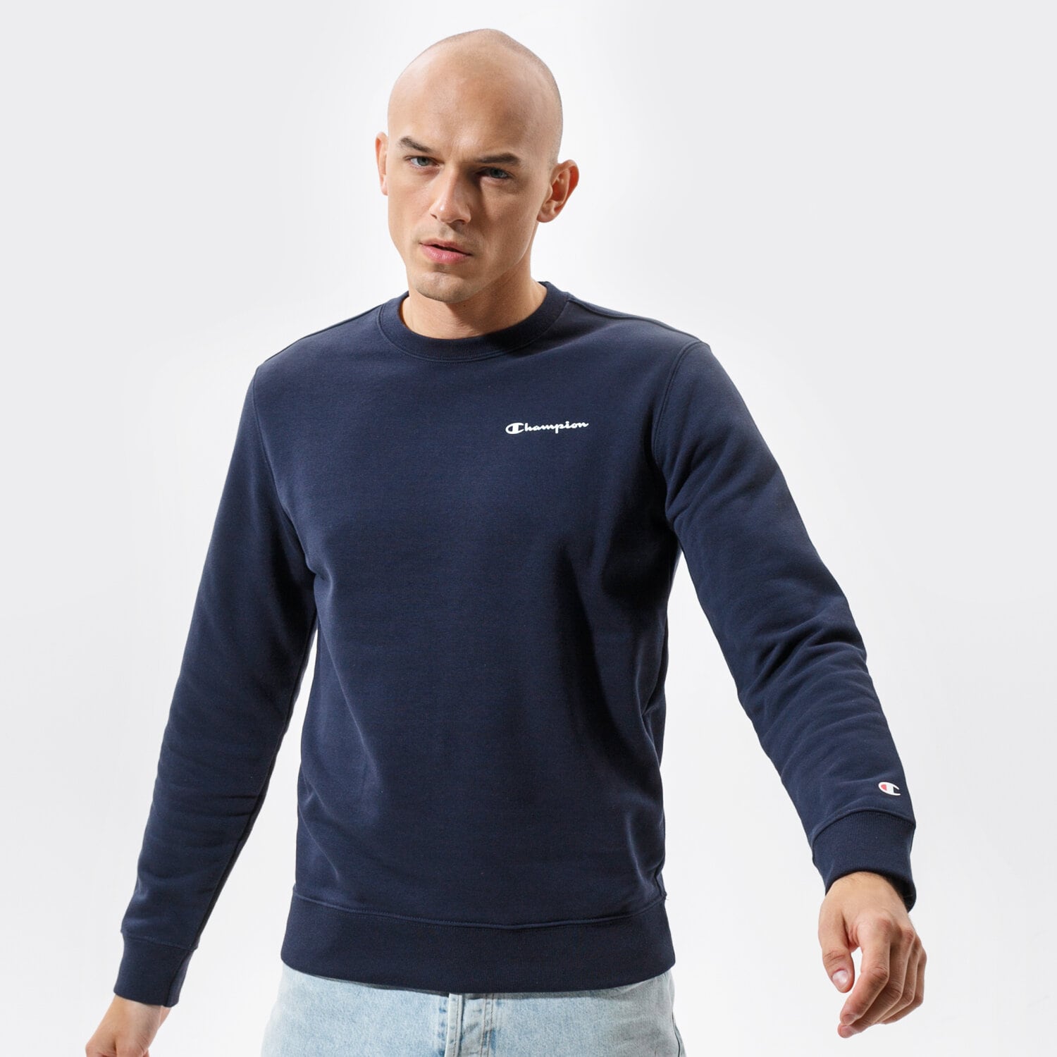 Herren CHAMPION SWEATSHIRT CREWNECK SWEATSHIRT 214151BS501 Dunkelblau
