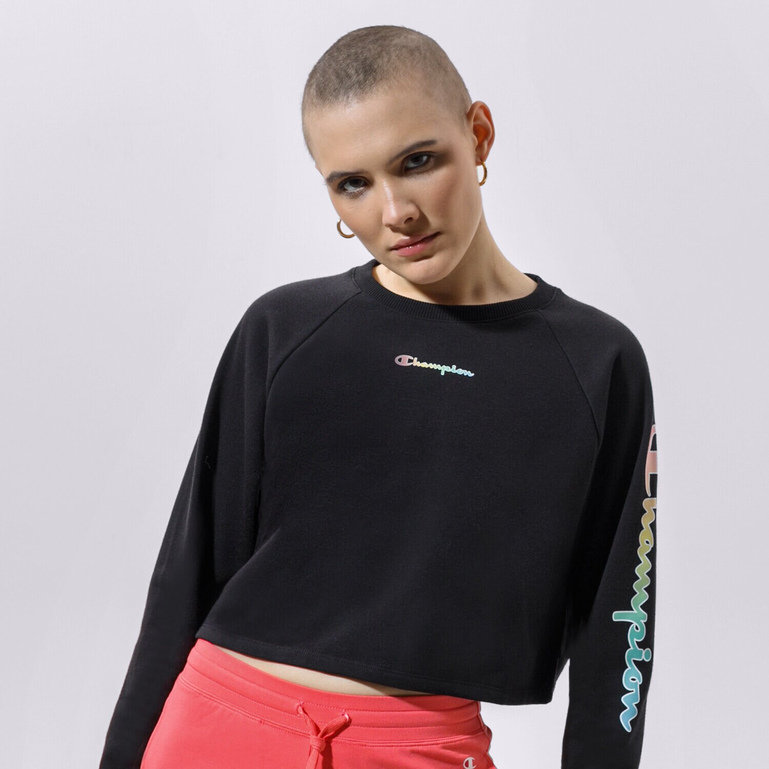 Damen CHAMPION SWEATSHIRT CREWNECK SWEATSHIRT 114079KK001 Schwarz